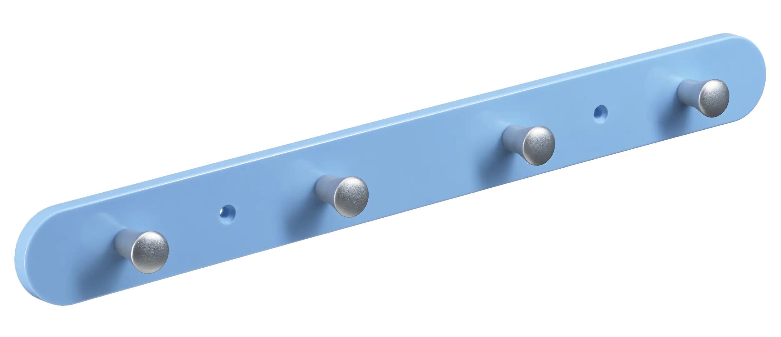 Hettich Garderobenleiste 4 Haken 38,0 x 4,0 x 0,8 cm hellblau Hettich Garderobenleiste 4 Haken 38,0 x 4,0 x 0,8 cm hellblau