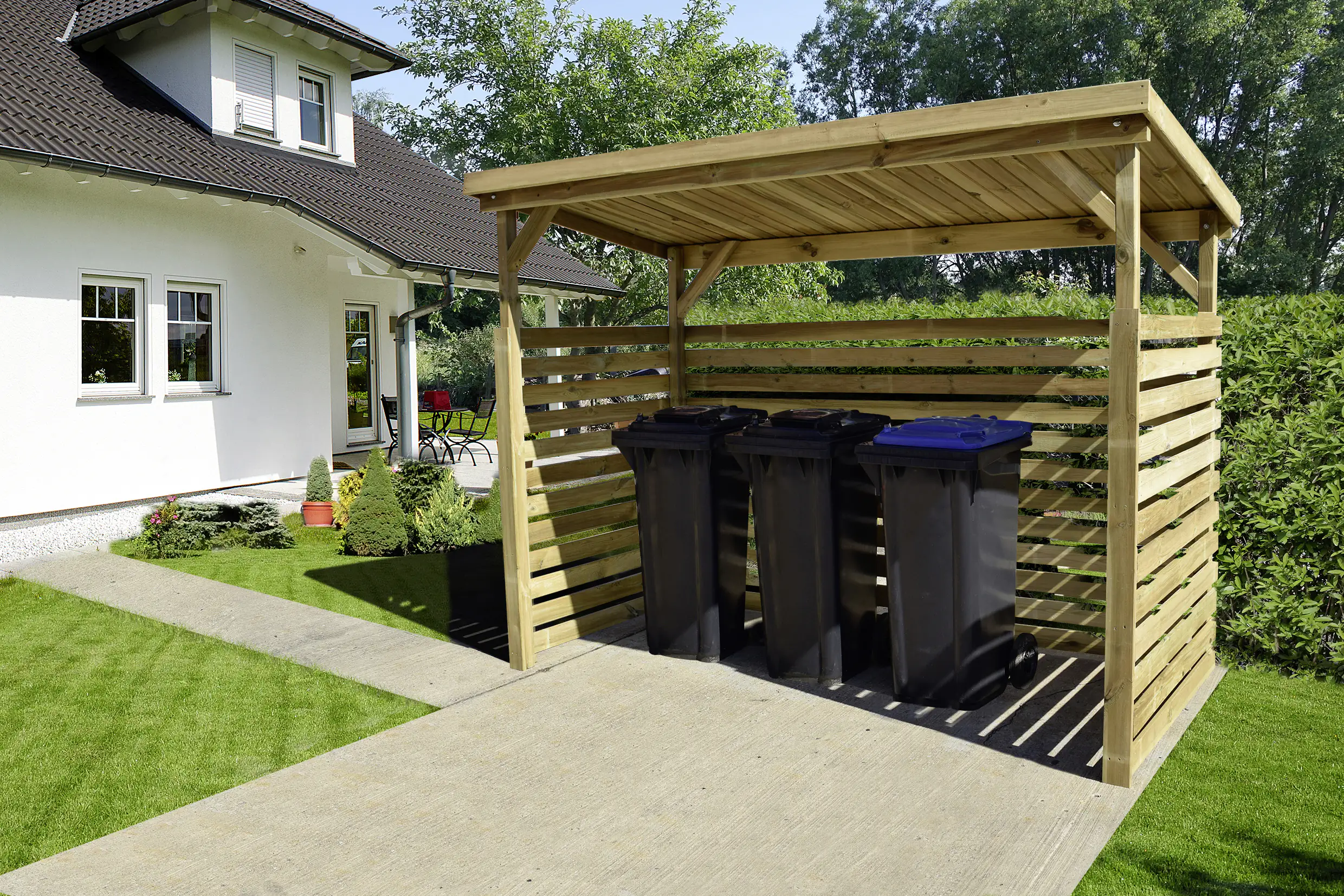 Weka Brennholzlager 663 B 264 x 114 cm kesseldruckimprägniert Weka Brennholzlager 663 B 264 x 114 cm kesseldruckimprägniert