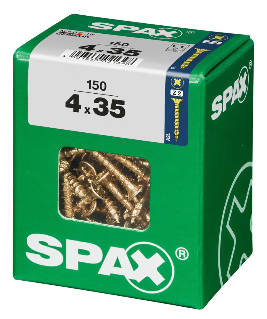 Spax Universalschrauben 4.0 x 35 mm PZ 2 - 150 Stk.