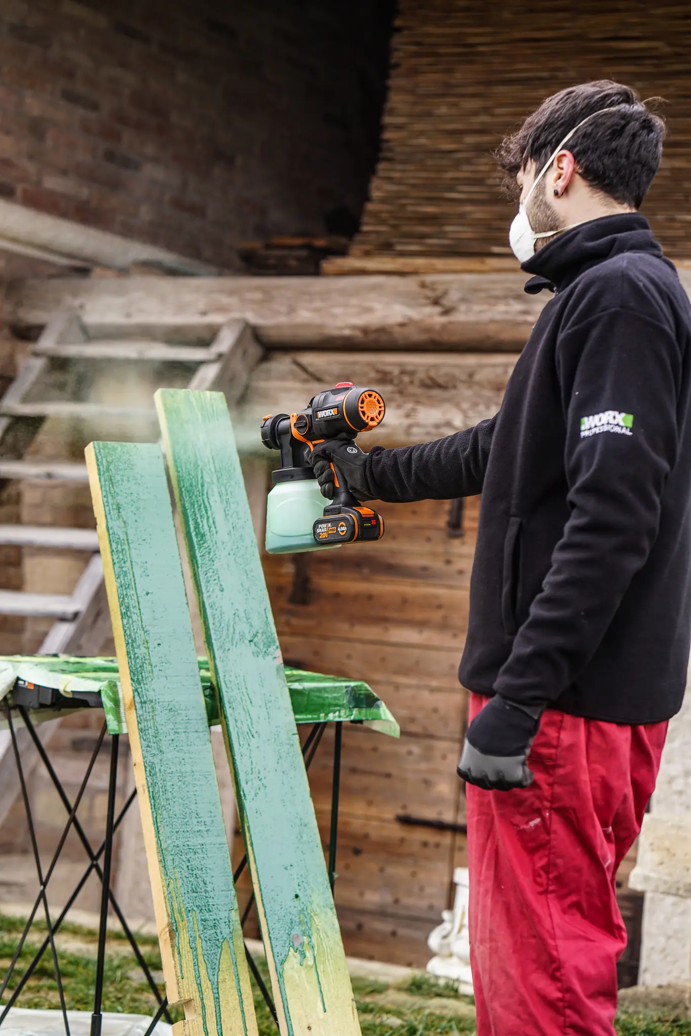 Worx NITRO Akku-Farbsprühgerät WX020.9 20 V Solo Worx NITRO Akku-Farbsprühgerät WX020.9 20 V Solo