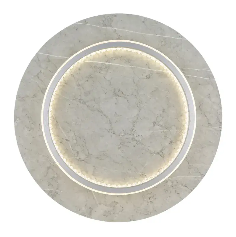 Globo Deckenleuchte Mary 40 x 8 cm (Ø x H) silberfarben matt