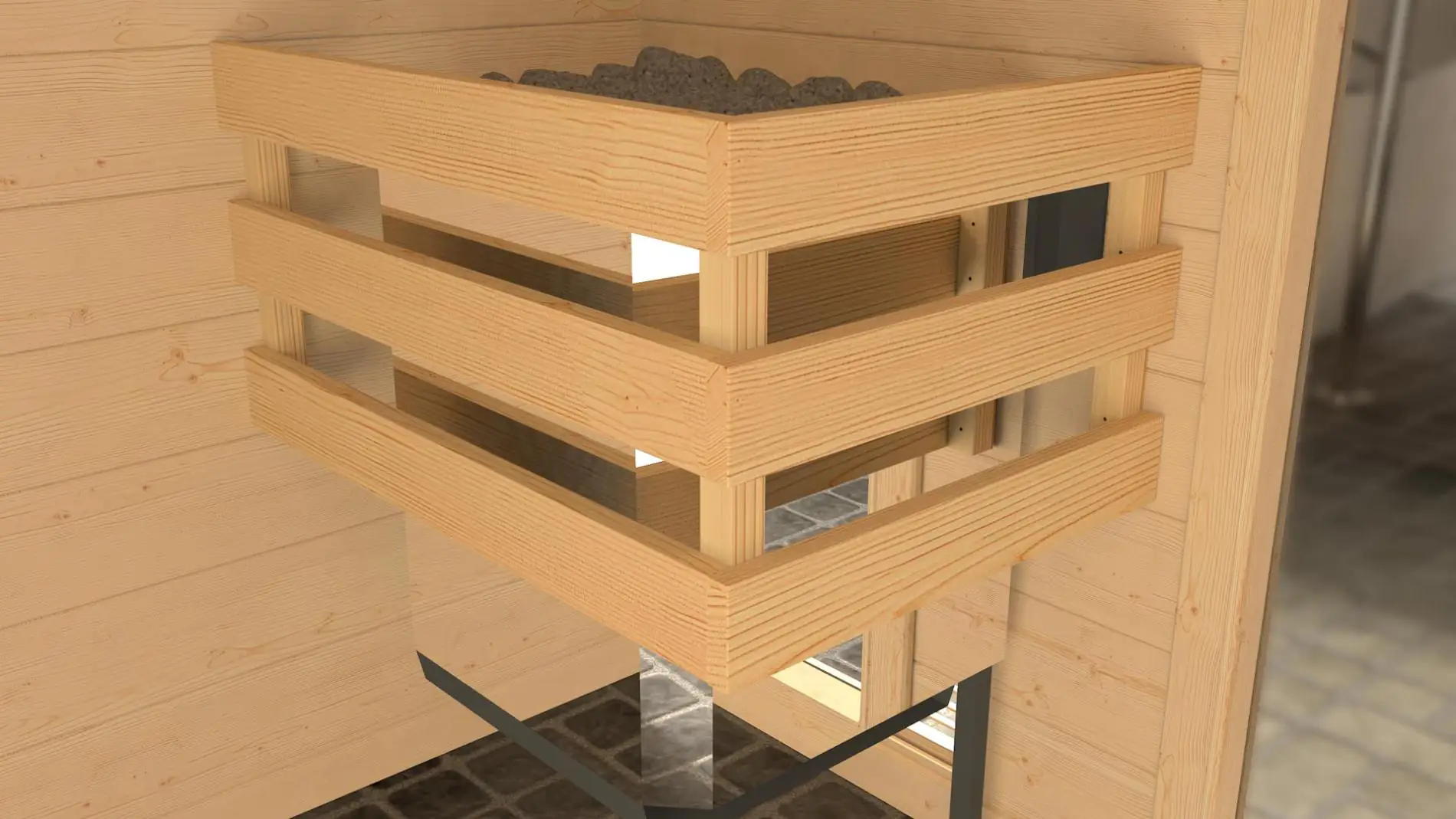 weka Saunahaus SALO Gr. 1 Sparset 7,5 kW OS natur
