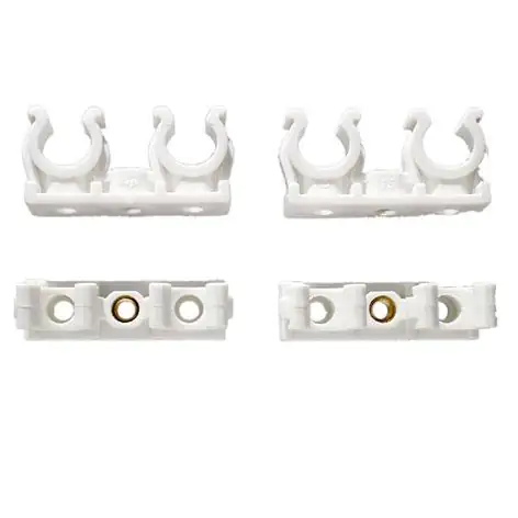 Rohrclip doppelt 15 mm / 25er Pack