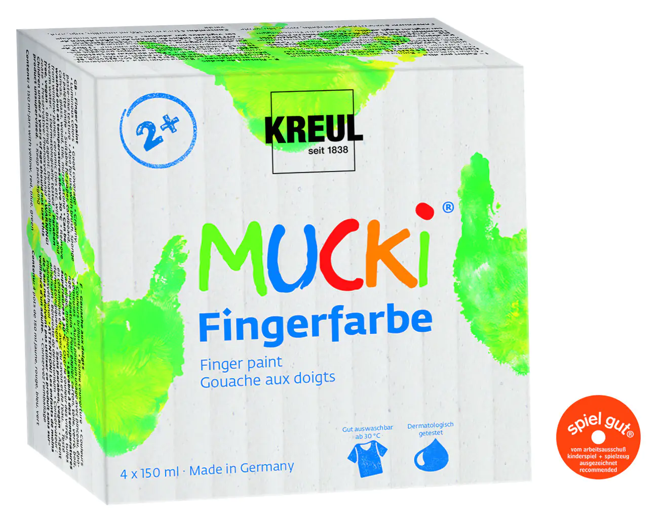 Kreul Mucki Fingerfarbe 4er Set je 50 ml Kreul Mucki Fingerfarbe 4er Set je 50 ml
