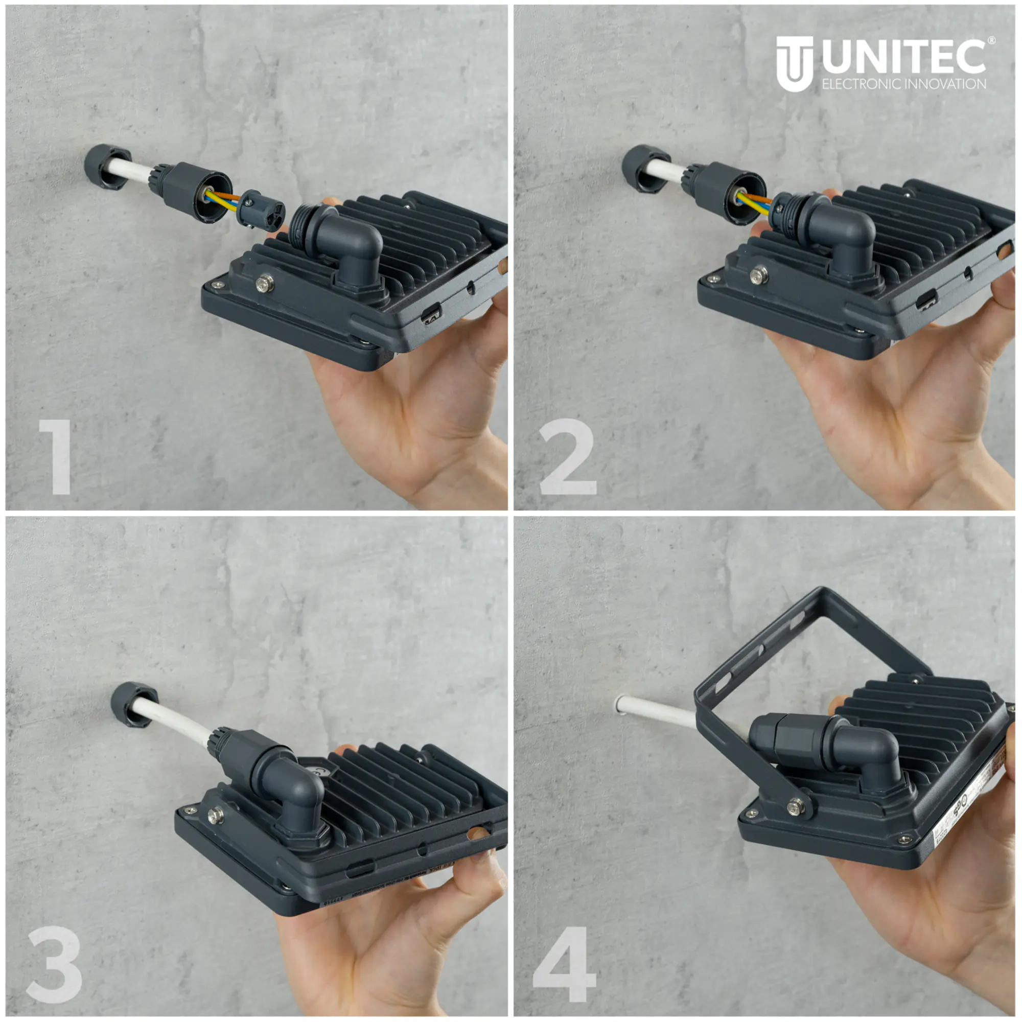 UniTec LED Strahler anthrazit 14 W 1700 lm 
