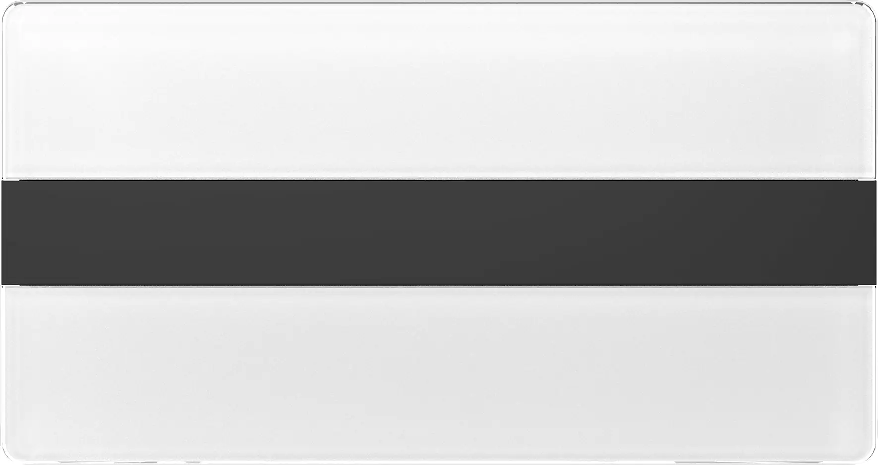 Wisa Betätigungsplatte ION DF Glas weiß