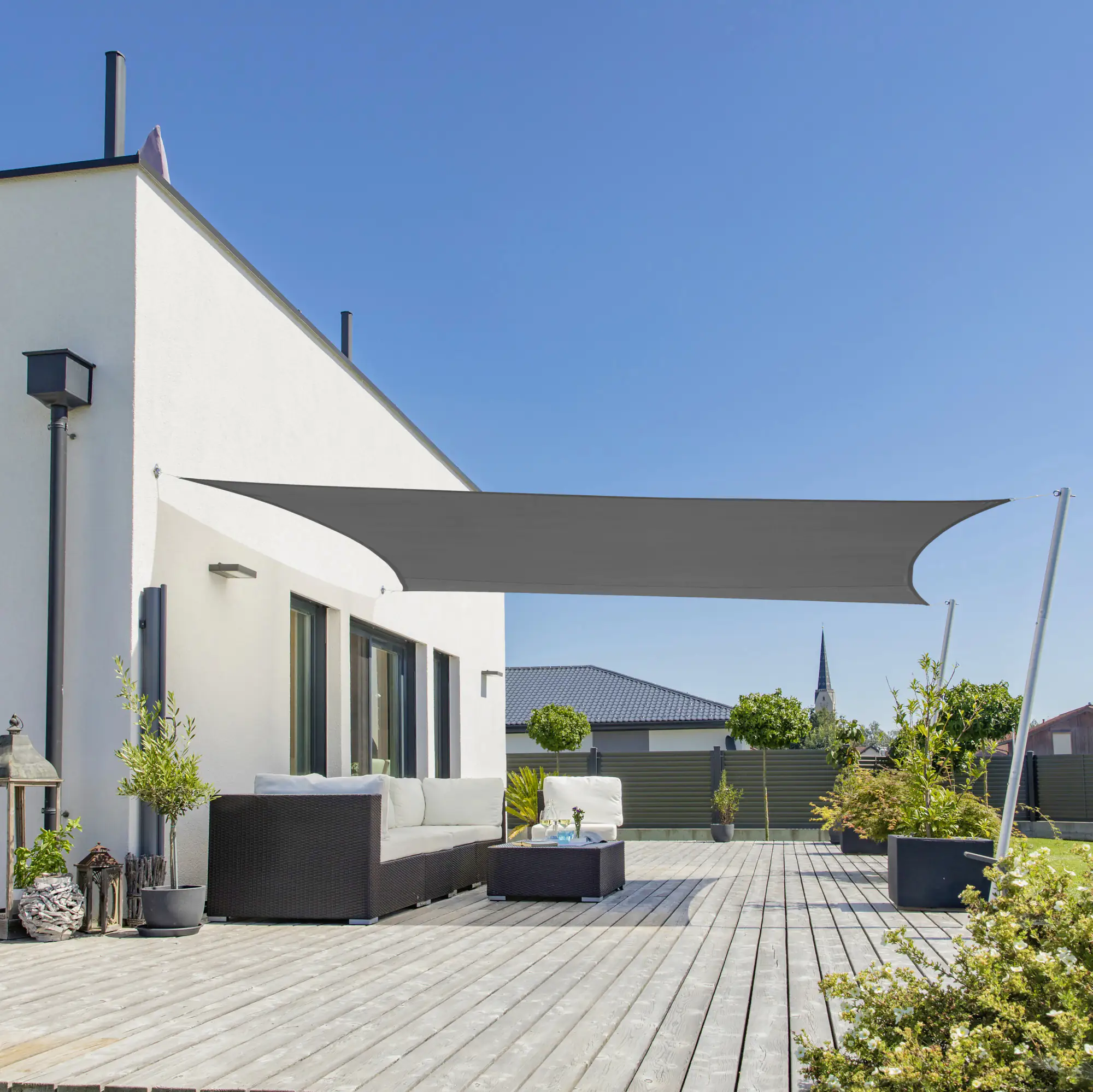 Windhager Sonnensegel Cannes anthrazit 3 x 4 m