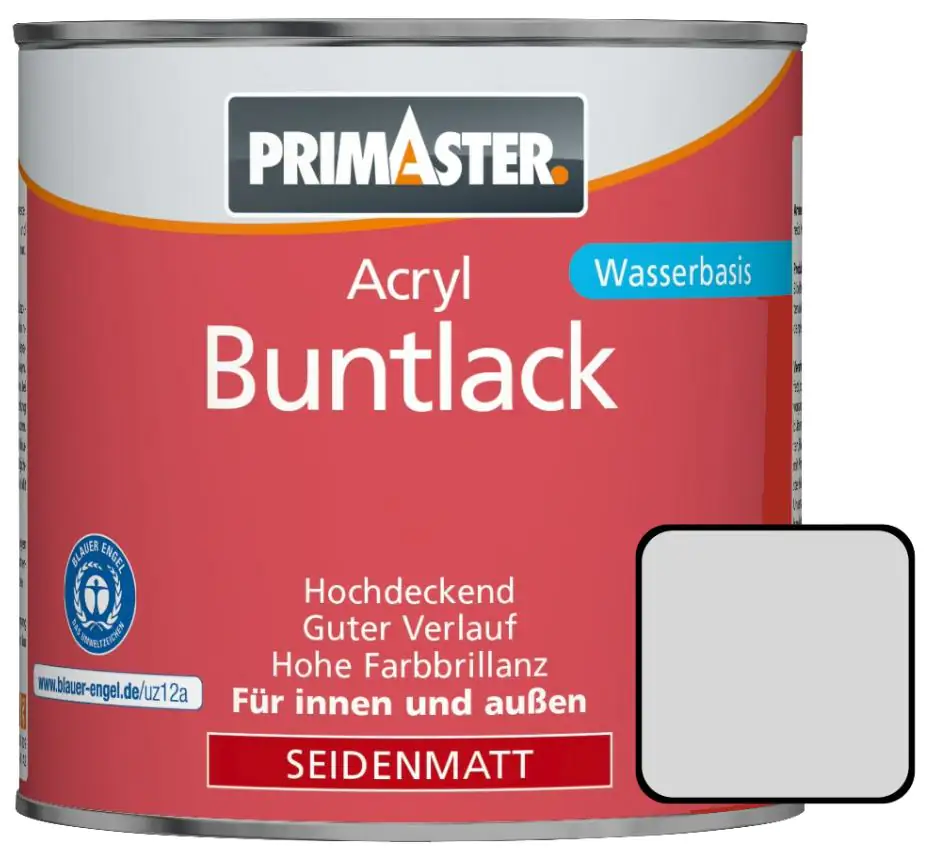 Primaster Acryl Buntlack RAL 7035 750 ml lichtgrau seidenmatt Primaster Acryl Buntlack RAL 7035 750 ml lichtgrau seidenmatt