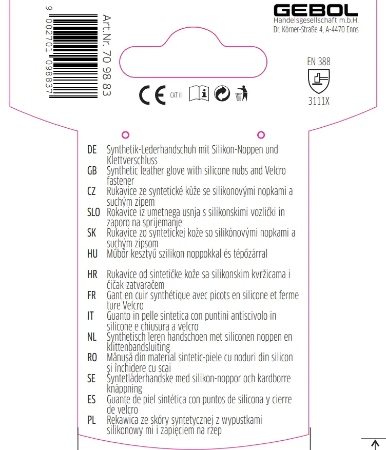 Gebol Handschuh Master Allround  