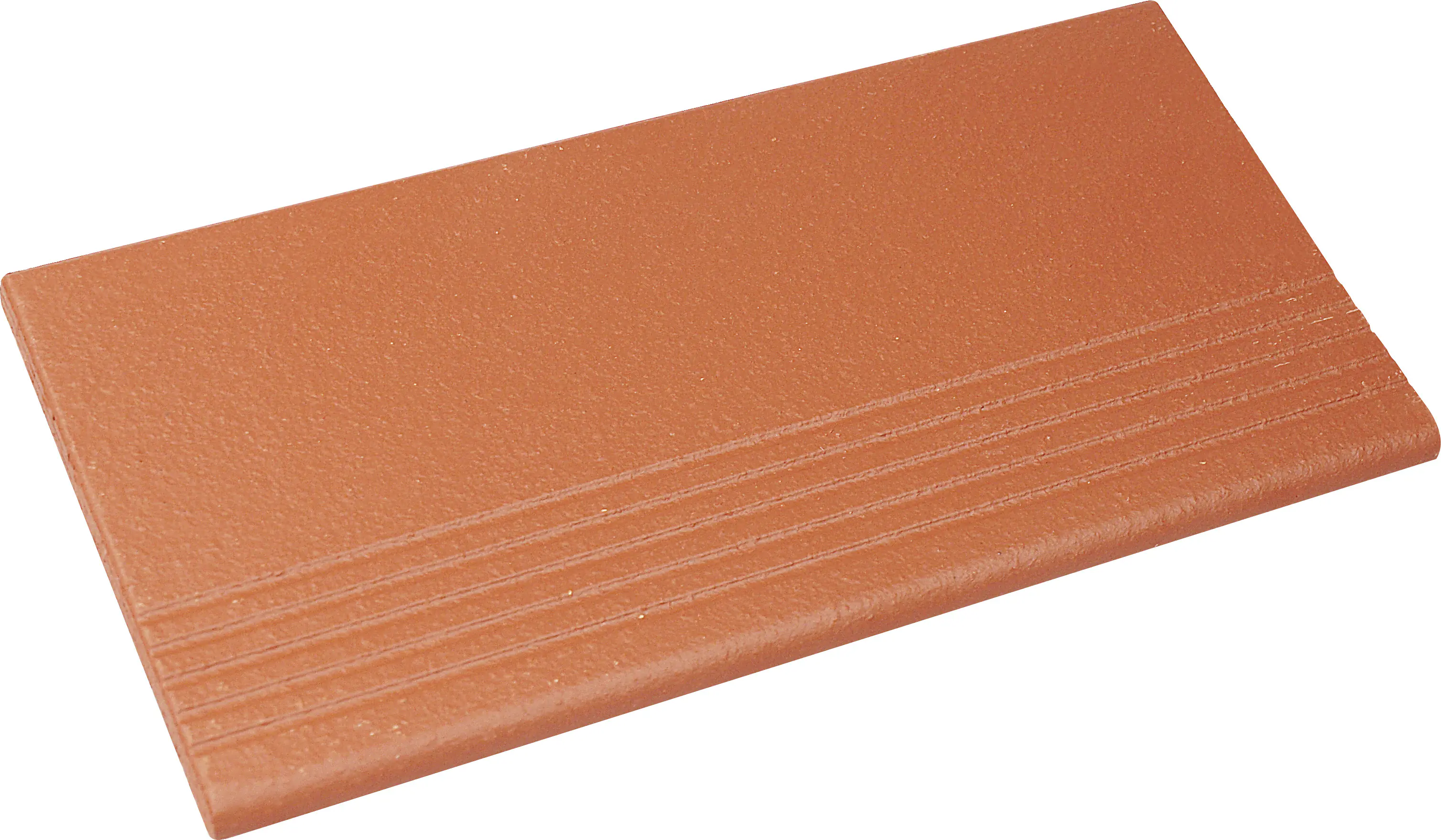 Treppenfliese Spaltplatte 24 x 11,5 cm rot-natur