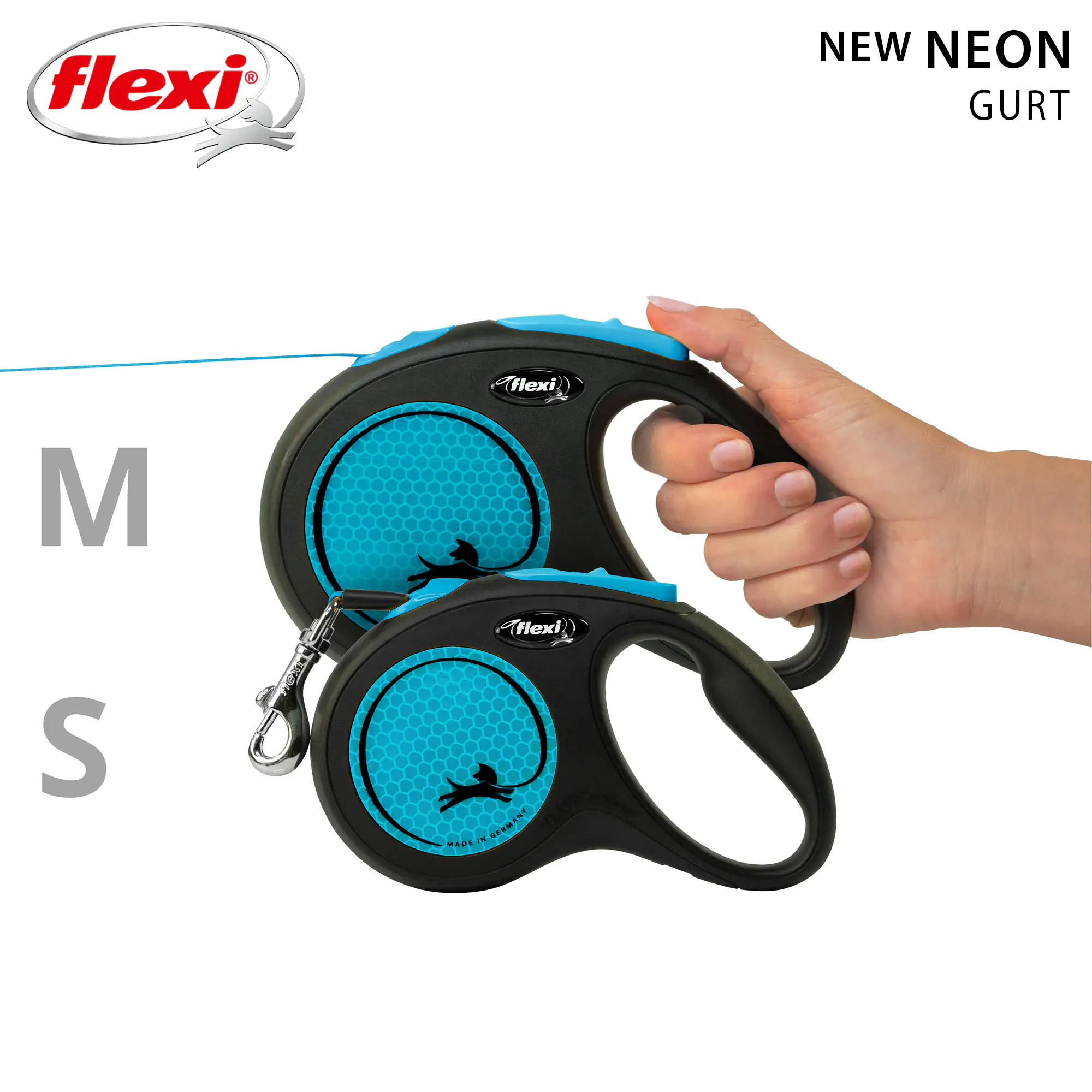 Nobby Flexi Hundeleine New Neon neon-blau 5 m Nobby Flexi Hundeleine New Neon neon-blau 5 m