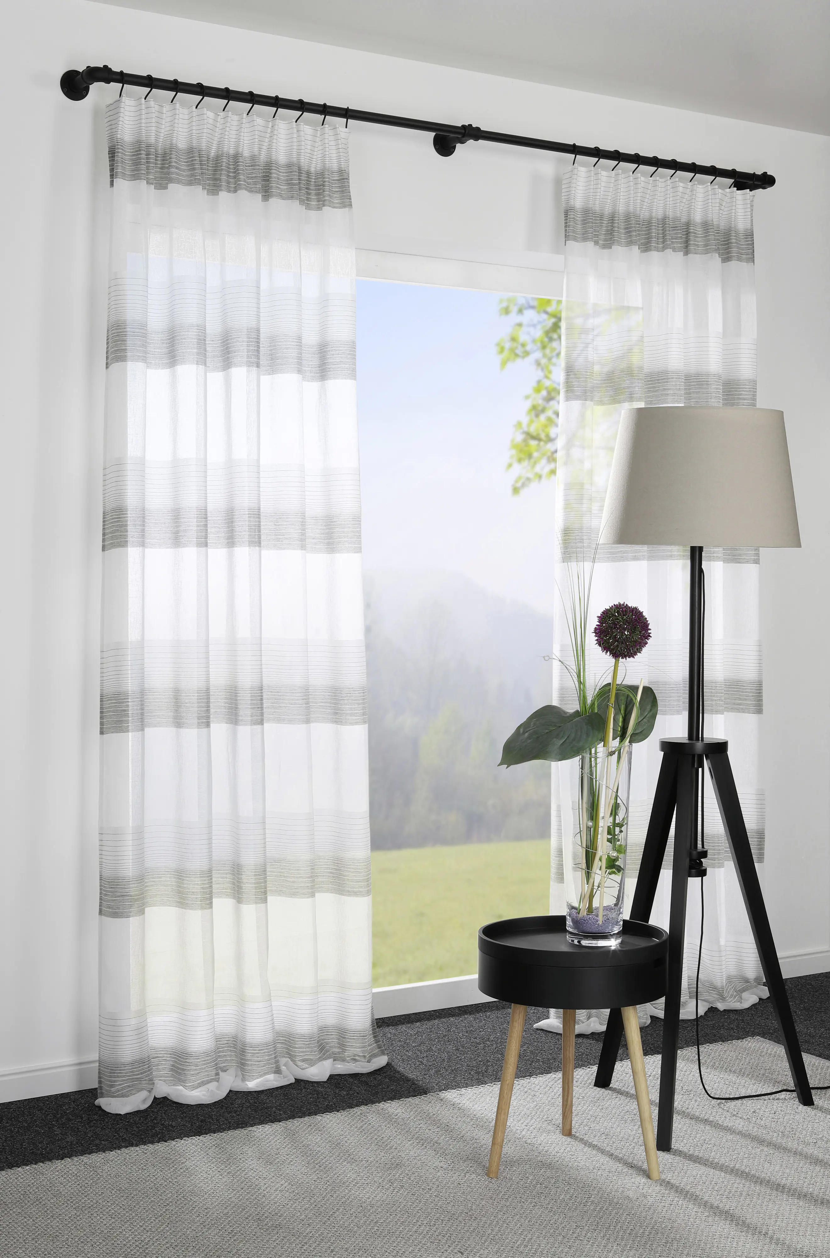 Gardinia S-Haken Industrial Home für Ø 25 mm schwarz