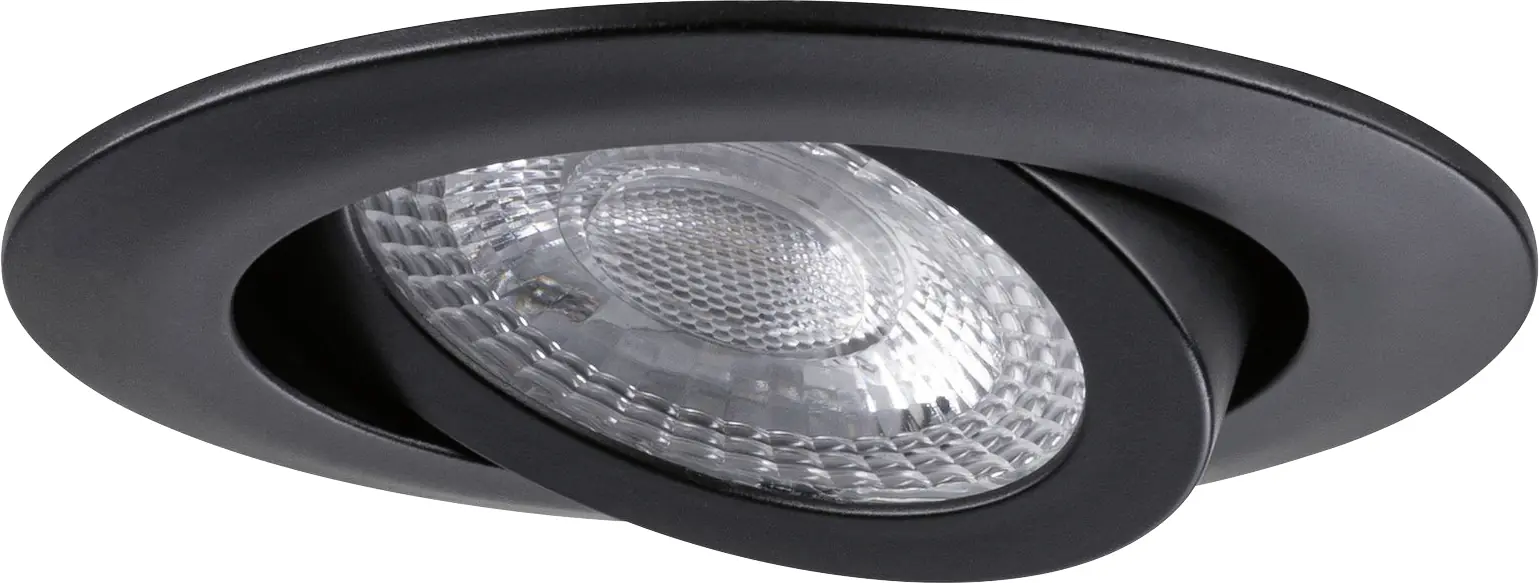 Paulmann LED Einbauleuchte schwarz schwenkbar