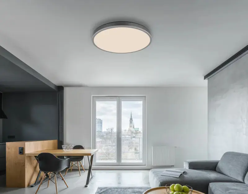 Globo Deckenleuchte Doro 60 x 8,5 cm Ø x H silber CCT