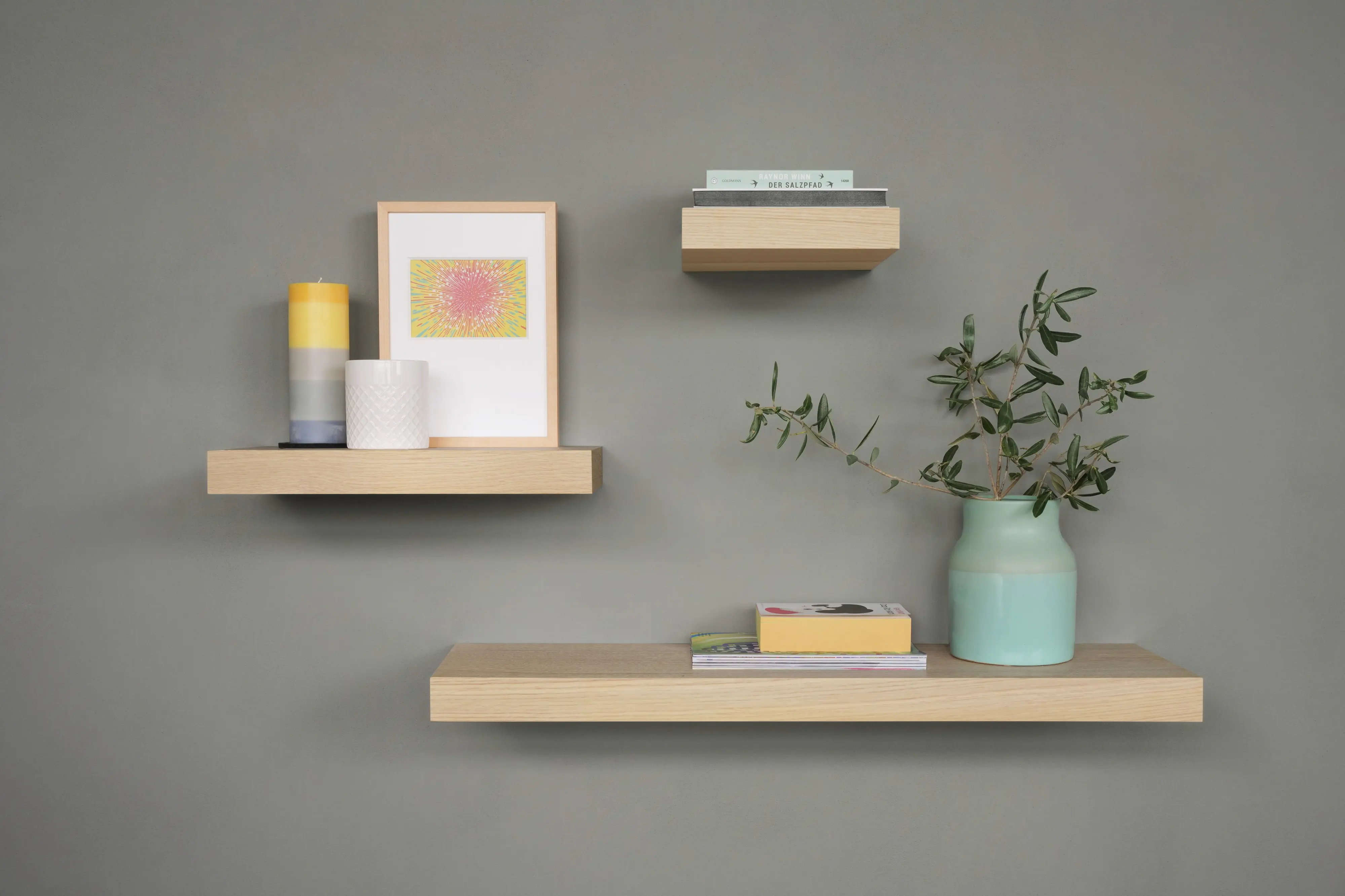 Dolle Wandregal Bigboard 90 x 25 cm Eiche furniert