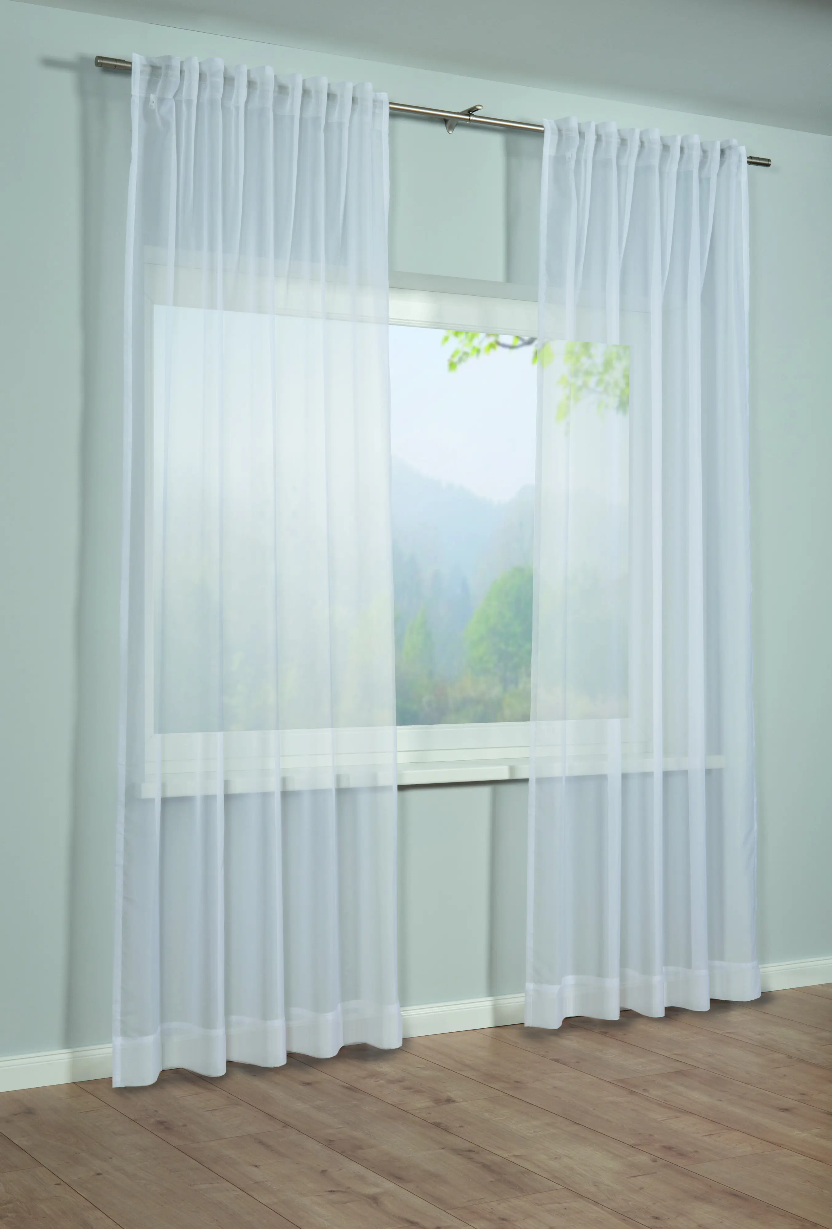 Sehlbach Fertigschal mit Multiband 140 x 245 cm weiß