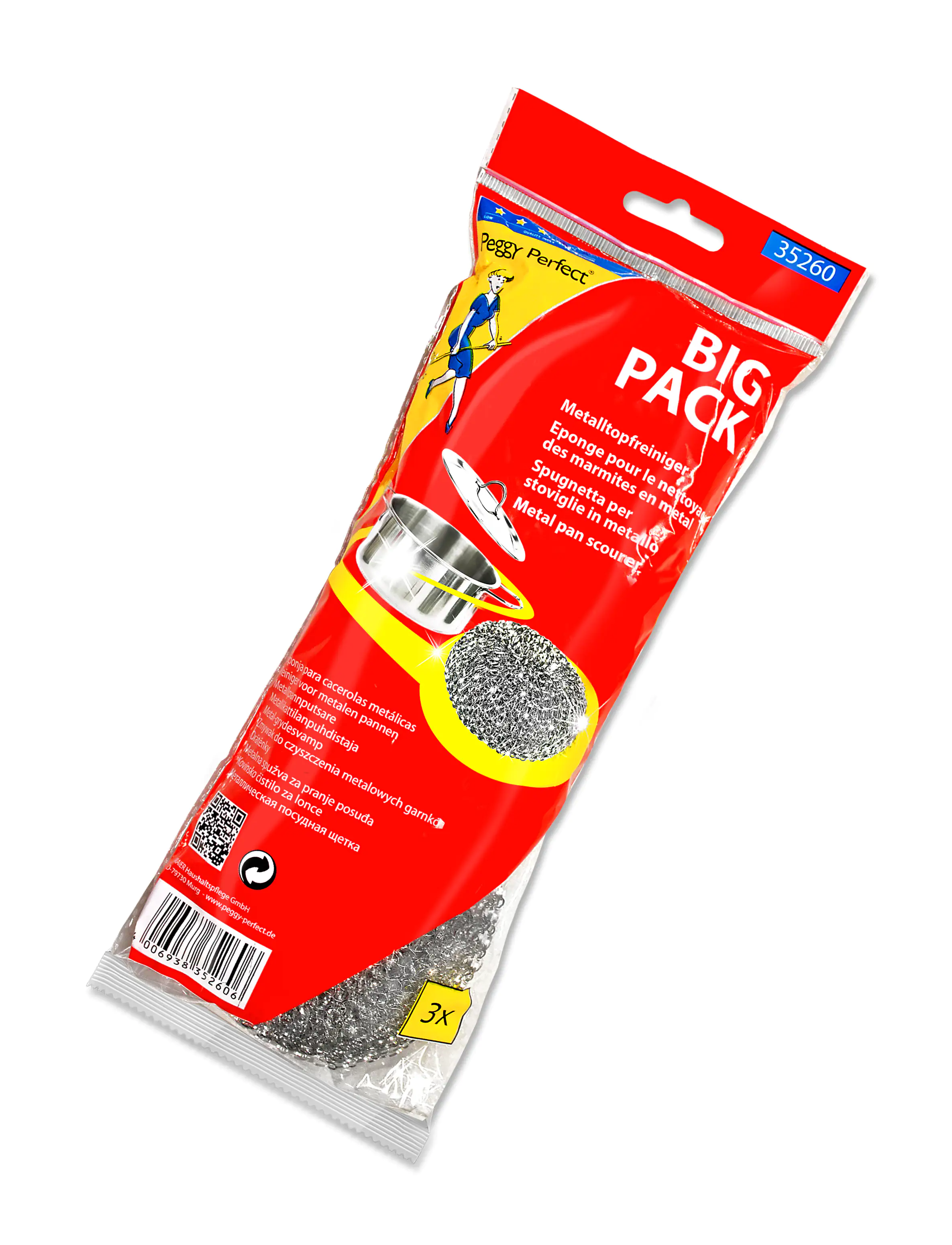 Peggy Perfect Edelstahl-Topfreiniger 3 Stück Peggy Perfect Edelstahl-Topfreiniger 3 Stück