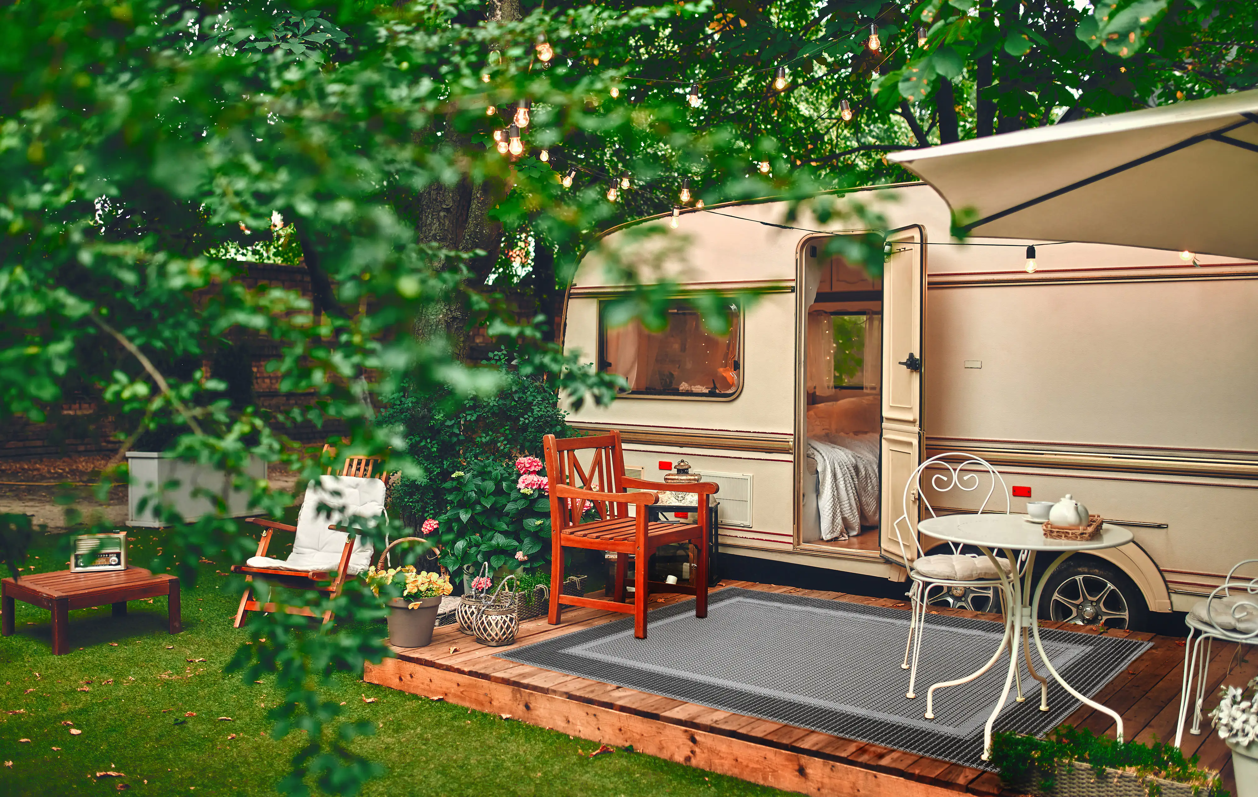 Andiamo Outdoorteppich Arizona anthrazit, 67 x 140 cm