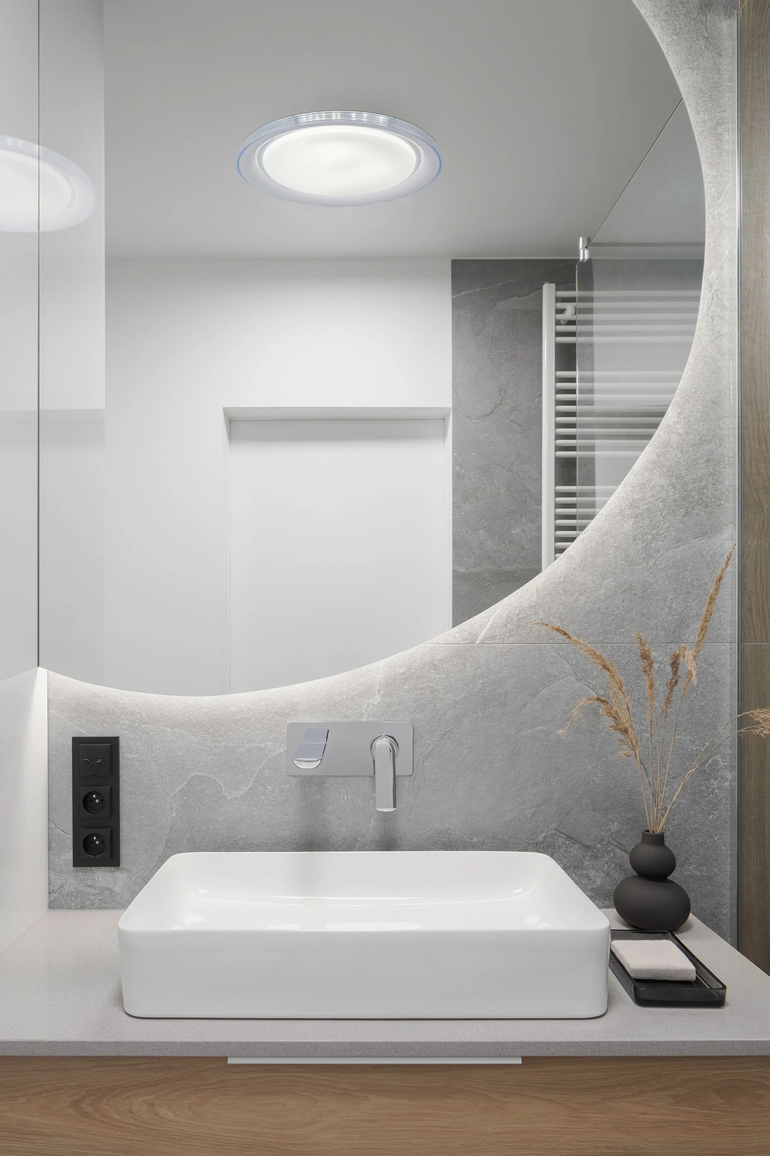 Light & More LED Deckenleuchte CCT weiß Ø 50,5 x 7,5 cm warmweiß-neutralweiß dimmbar