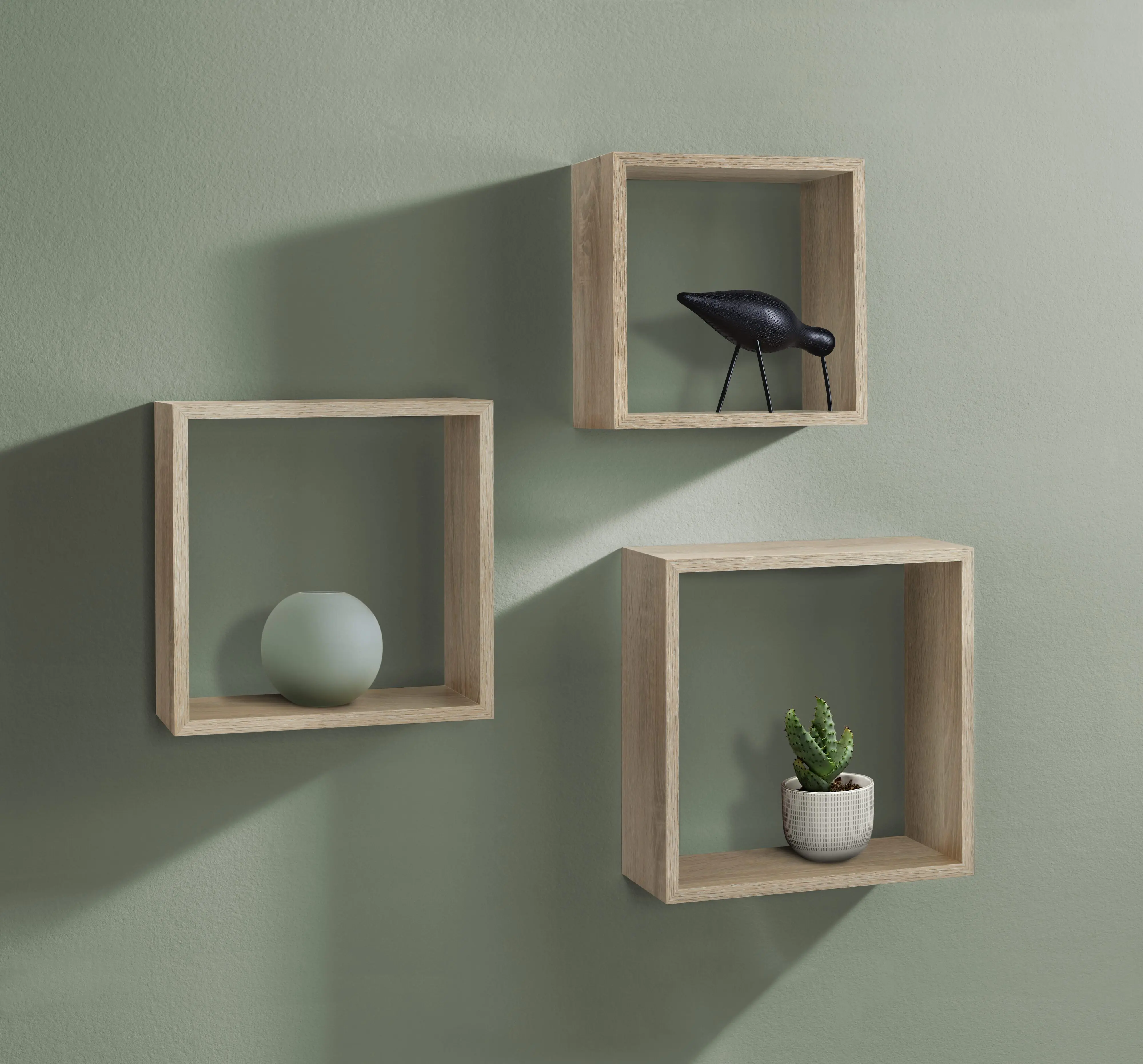 Dolle Würfelregal Frame 30 x 30 cm Eiche vintage 3er-Set