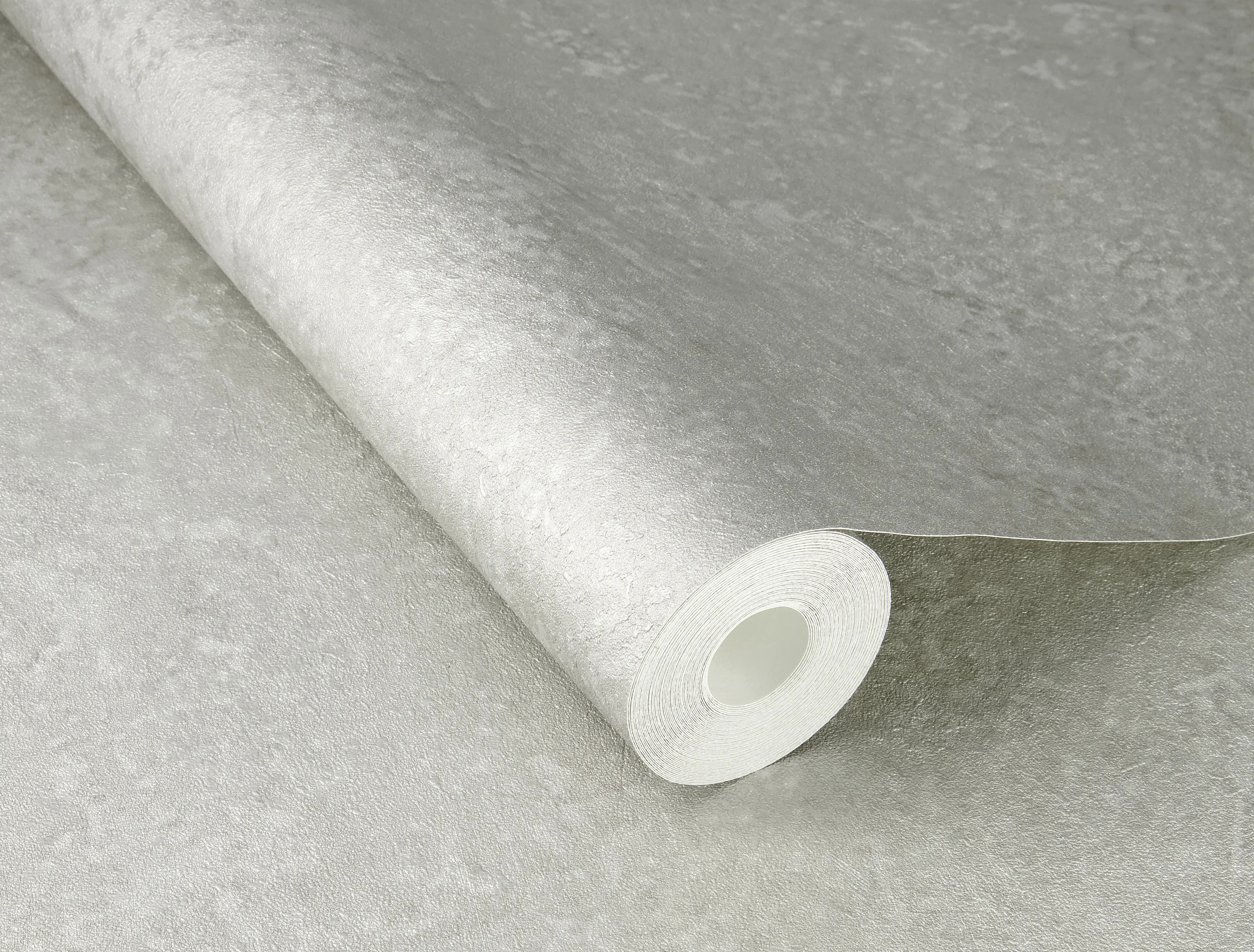 Rasch Vliestapete 315141 Silber-Silbergrau Uni 10,05 m x 0,53 m