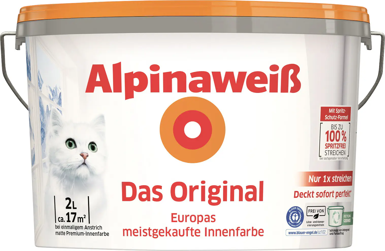 Alpinaweiß Das Original 2 L weiß matt Alpinaweiß Das Original 2 L weiß matt