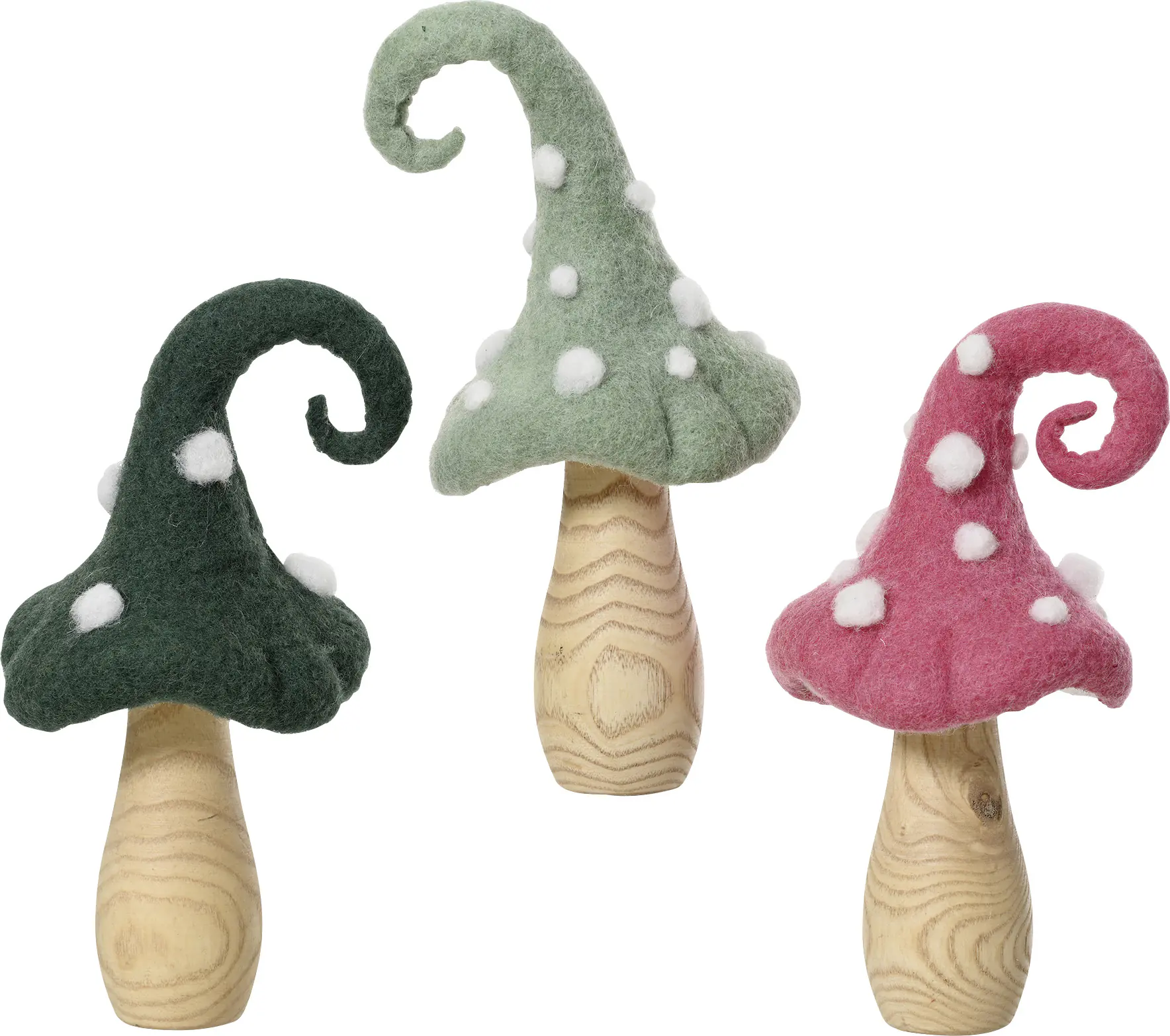 Decoris Dekofigur Pilz 10 x 10 x 21 cm 3-fach sortiert