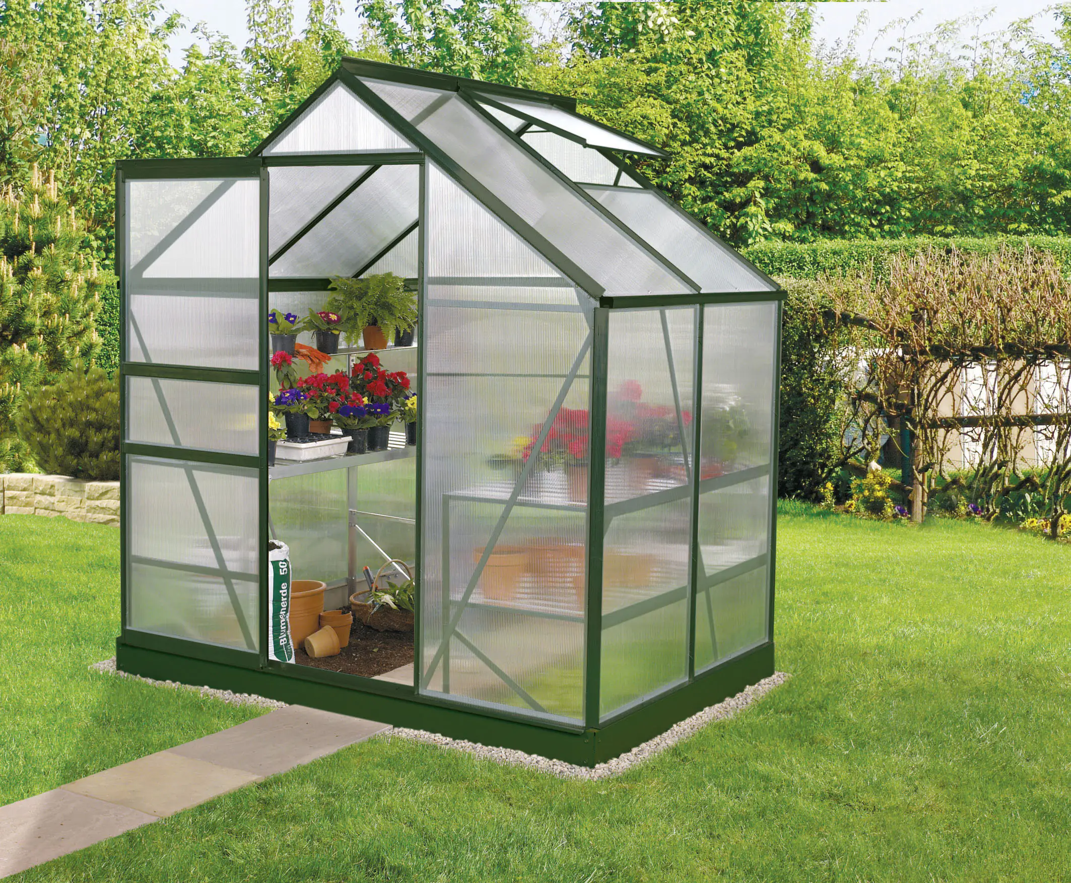 Vitavia Gewächshaus Venus 2500 192 x 130 cm 6 mm Hohlkammerplatten