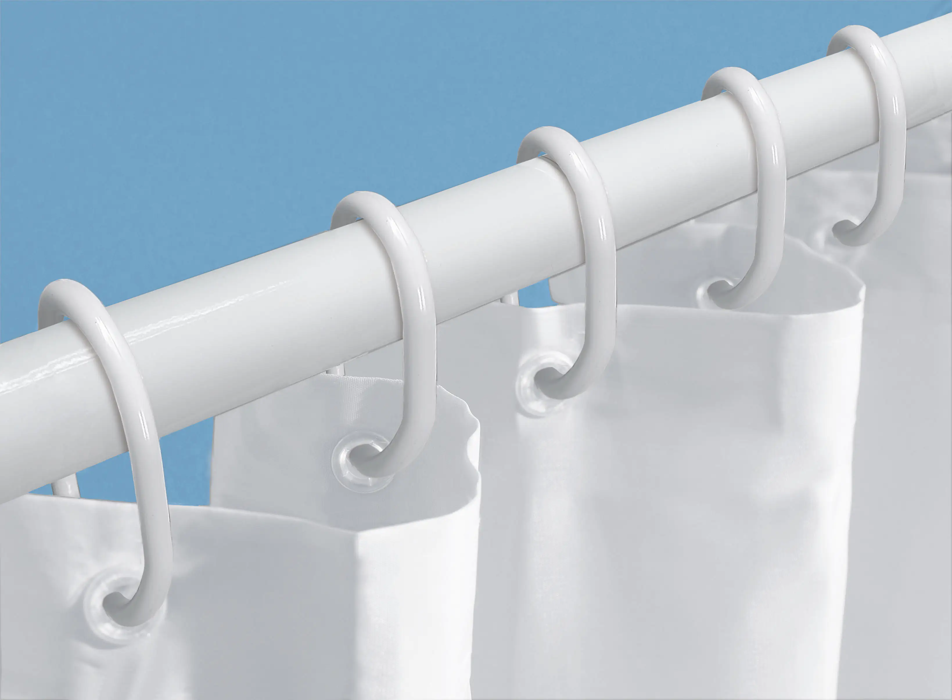 Kleine Wolke Duschvorhang-Set weiß