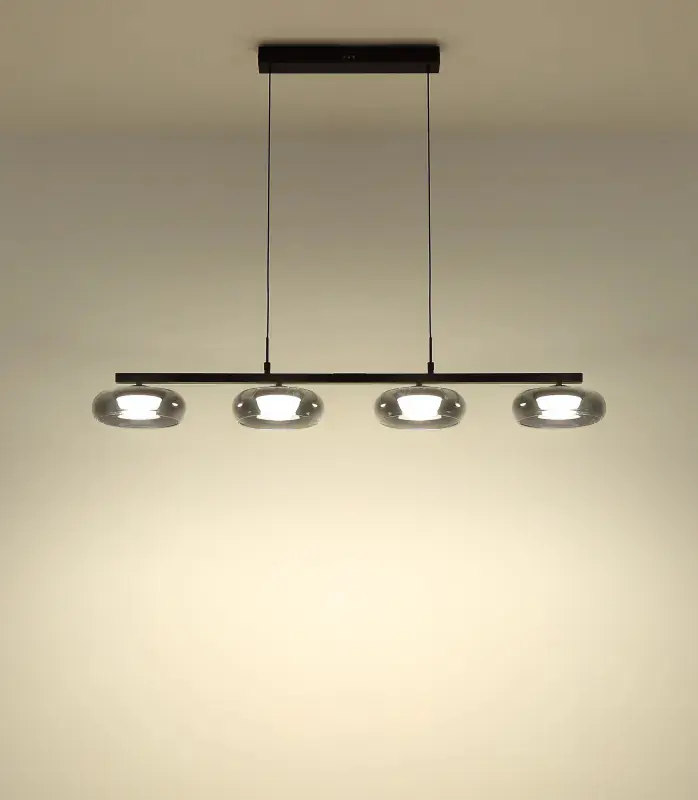 Globo Hängeleuchte Carlene 110 x 120 cm L x H schwarz matt