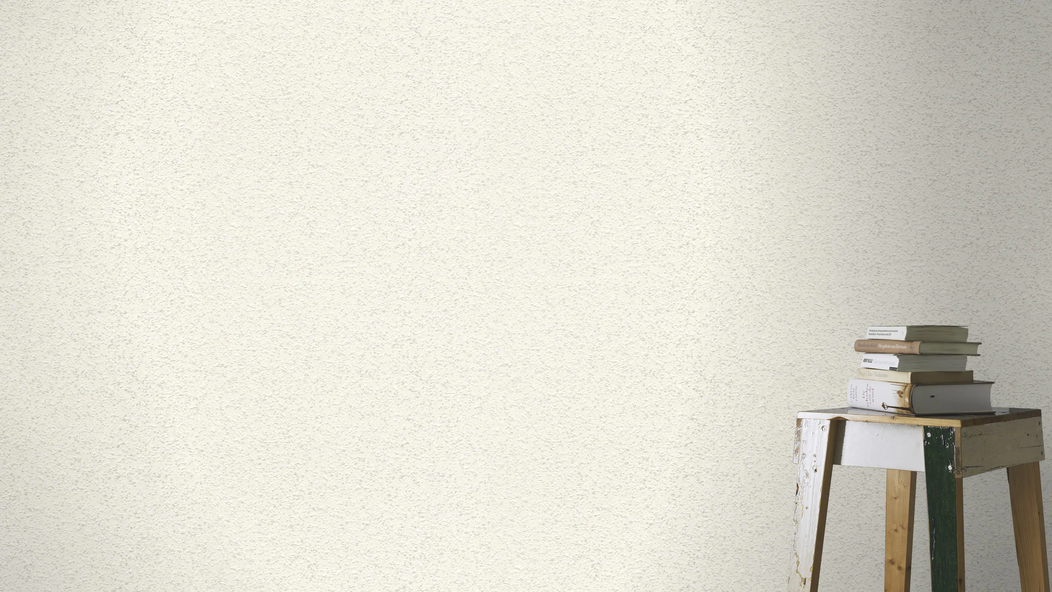 Rasch Vliestapete 486599 Selection, Putzoptik weiß, 10,05 x 0,53 m