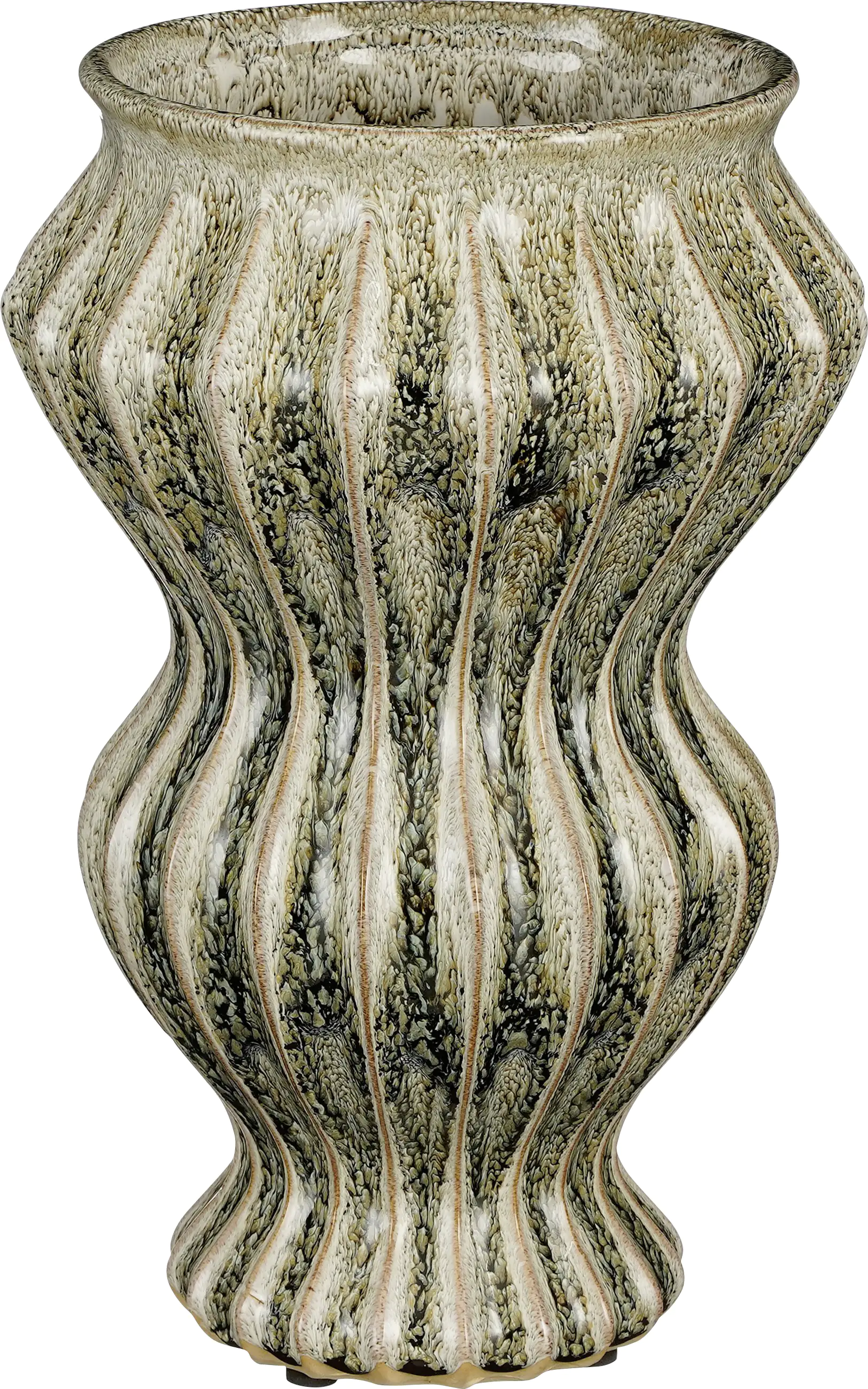 Mica Vase Pippa grün Keramik Ø 21 x 32 cm