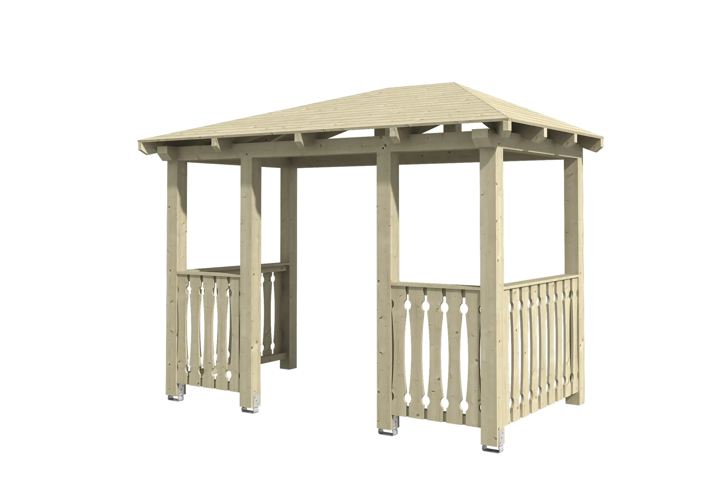 4018211206582 SKAN HOLZ Vordach Wismar Typ 8 351 x 187 cm, natur