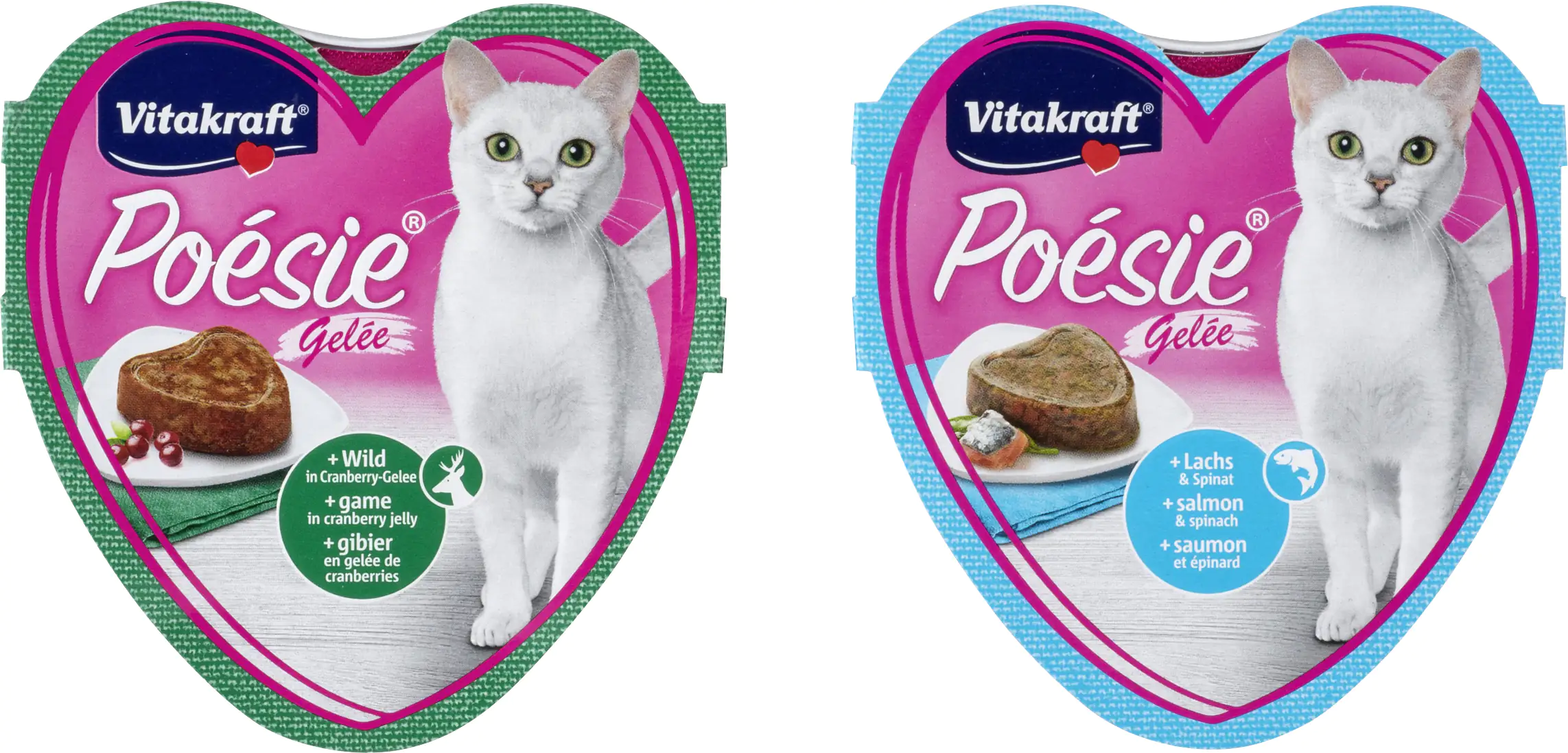 Vitakraft Poésie Katzenfutter Gelée Wild & Lachs 6 x 85 g