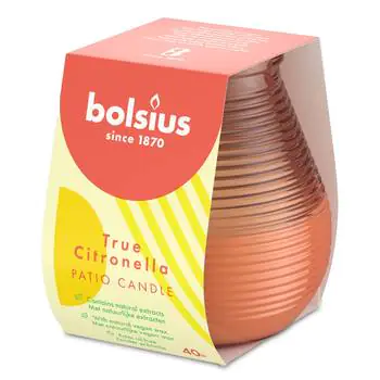 Bolsius Citronella Kerze Patiolicht orange 9,4 x 9,1 cm Bolsius Citronella Kerze Patiolicht orange 9,4 x 9,1 cm