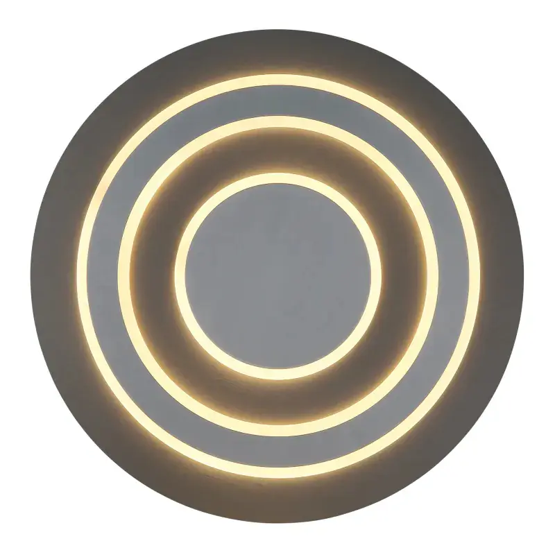 Globo Deckenleuchte Jayden Ø 48 x 5,2 cm anthrazit gebürstet warmweiß