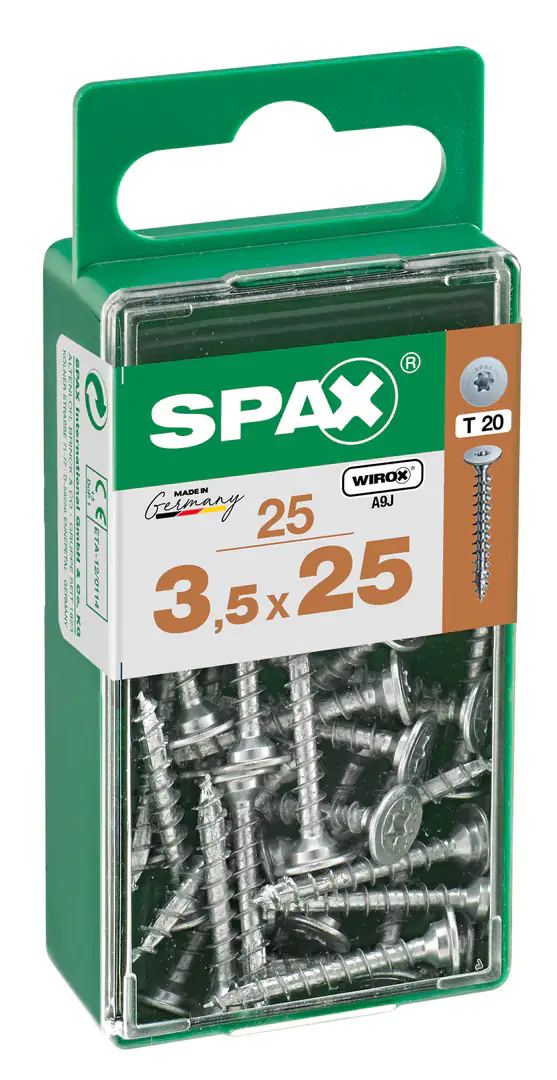 Spax Möbelbauschrauben 3.5 x 25 mm TX 20 - 25 Stk. Spax Möbelbauschrauben 3.5 x 25 mm TX 20 - 25 Stk.