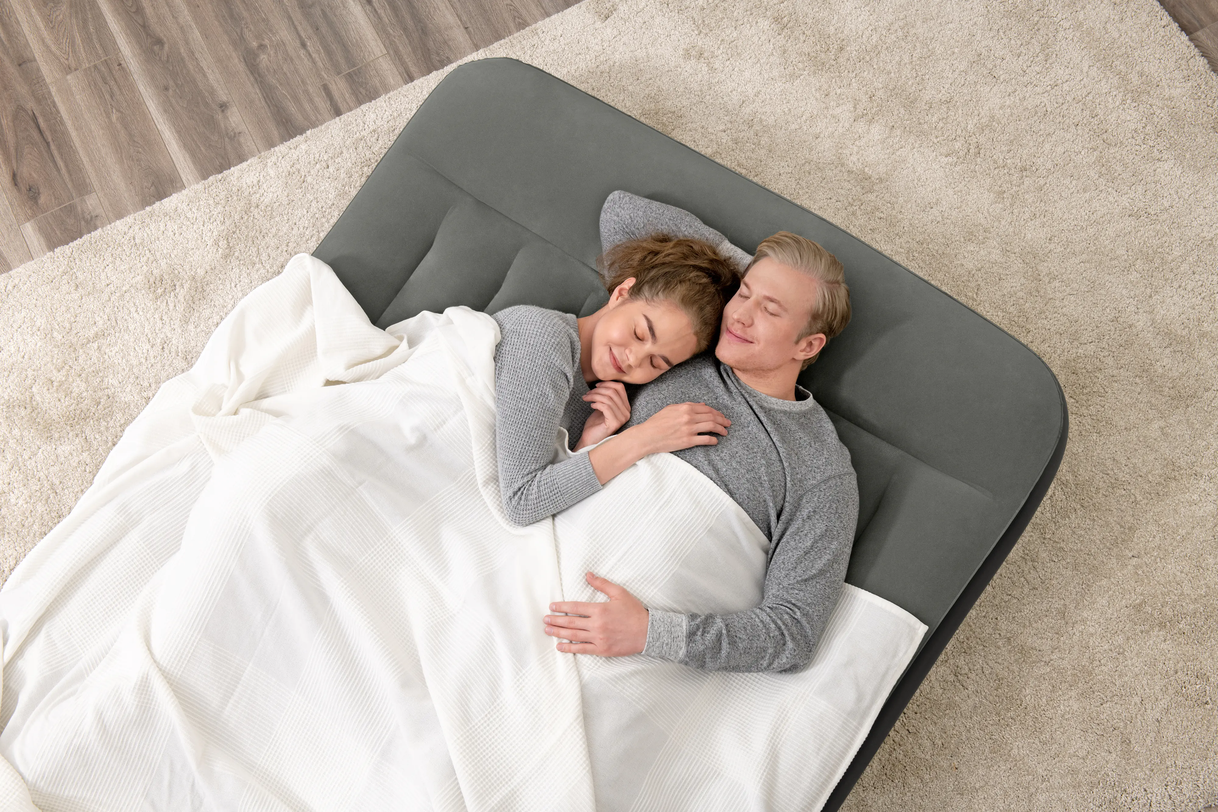 Bestway Luftbett Double dunkelgrau 191 x 137 x 30 cm Bestway Luftbett Double dunkelgrau 191 x 137 x 30 cm