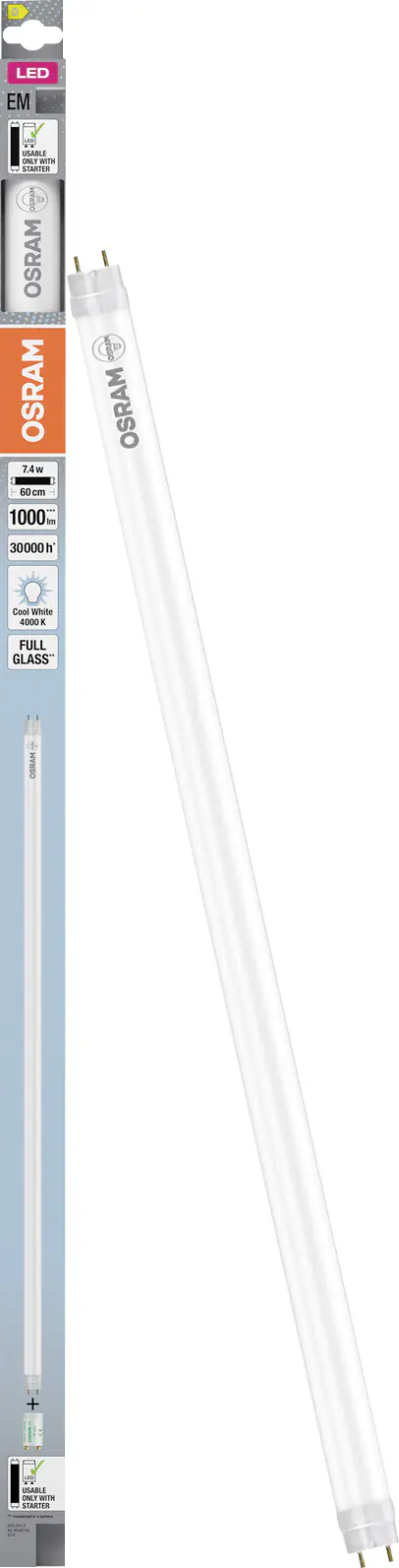 Osram LED-Röhre 60,3 cm G13 7,4 W neutralweiß
