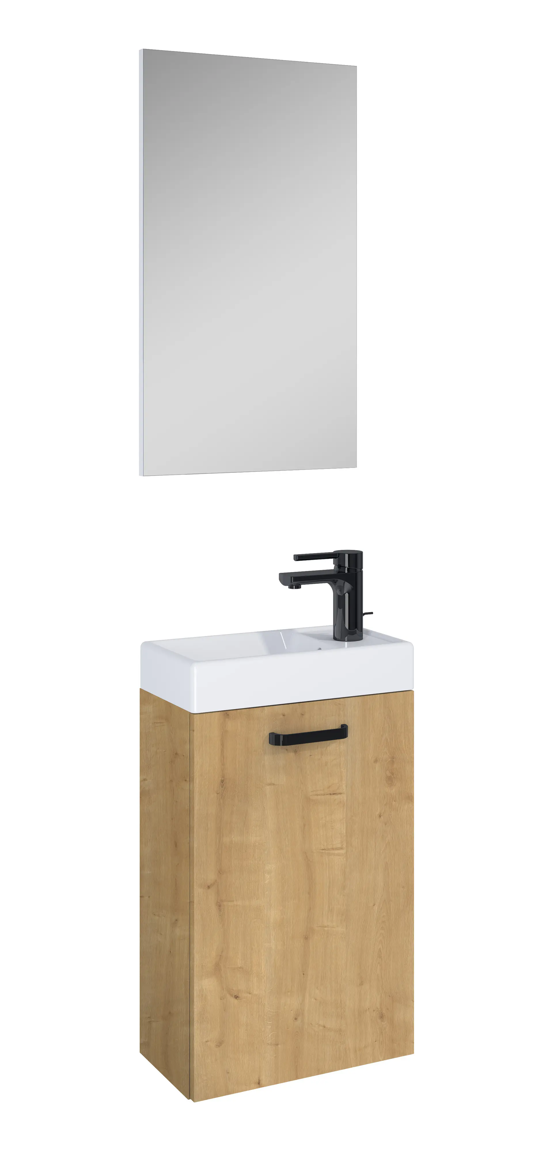 Gäste WC Möbel Set Mainz hamilton eiche 40 cm 