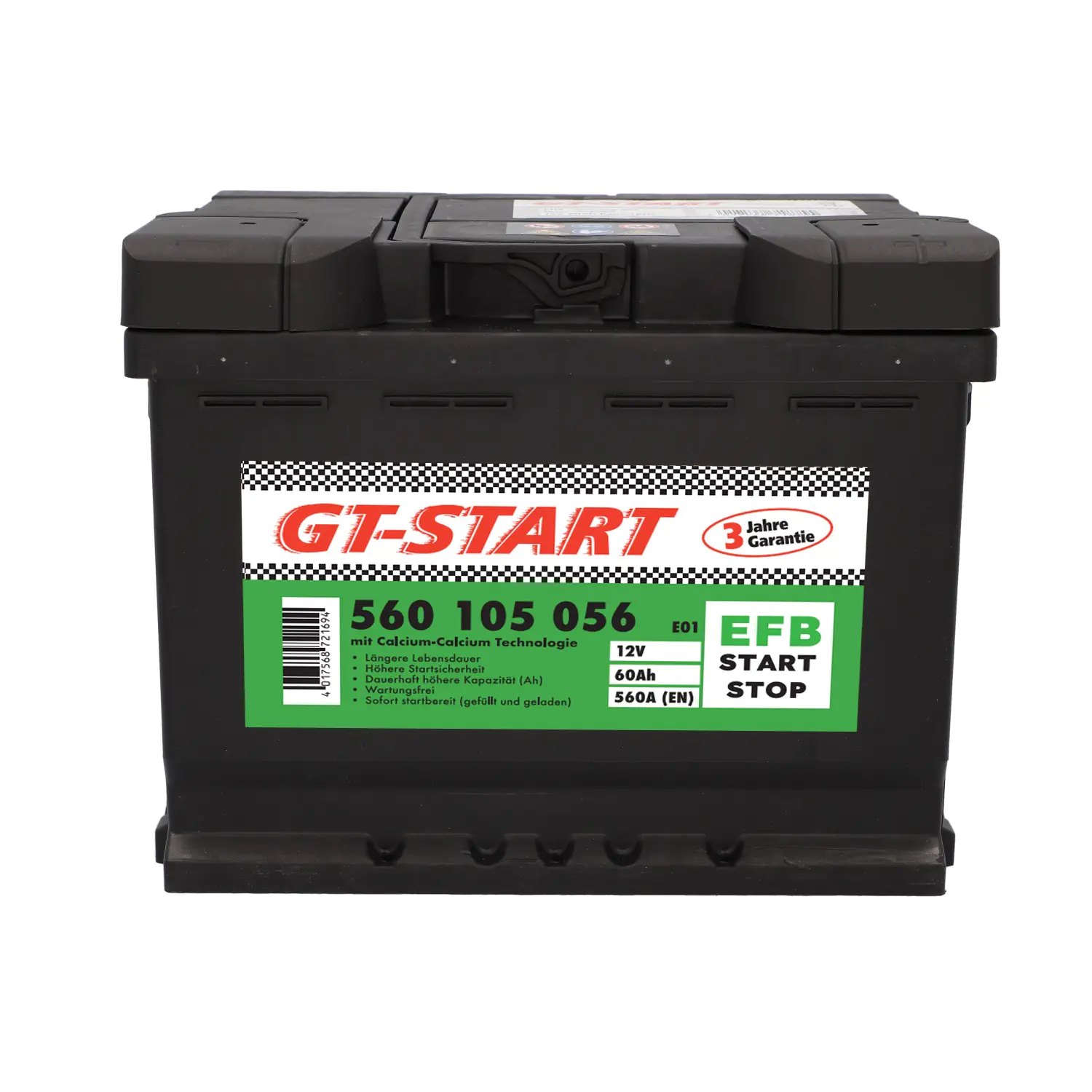 GT-Start Starterbatterie EFB 60Ah 560A  GT-Start Starterbatterie EFB 60Ah 560A