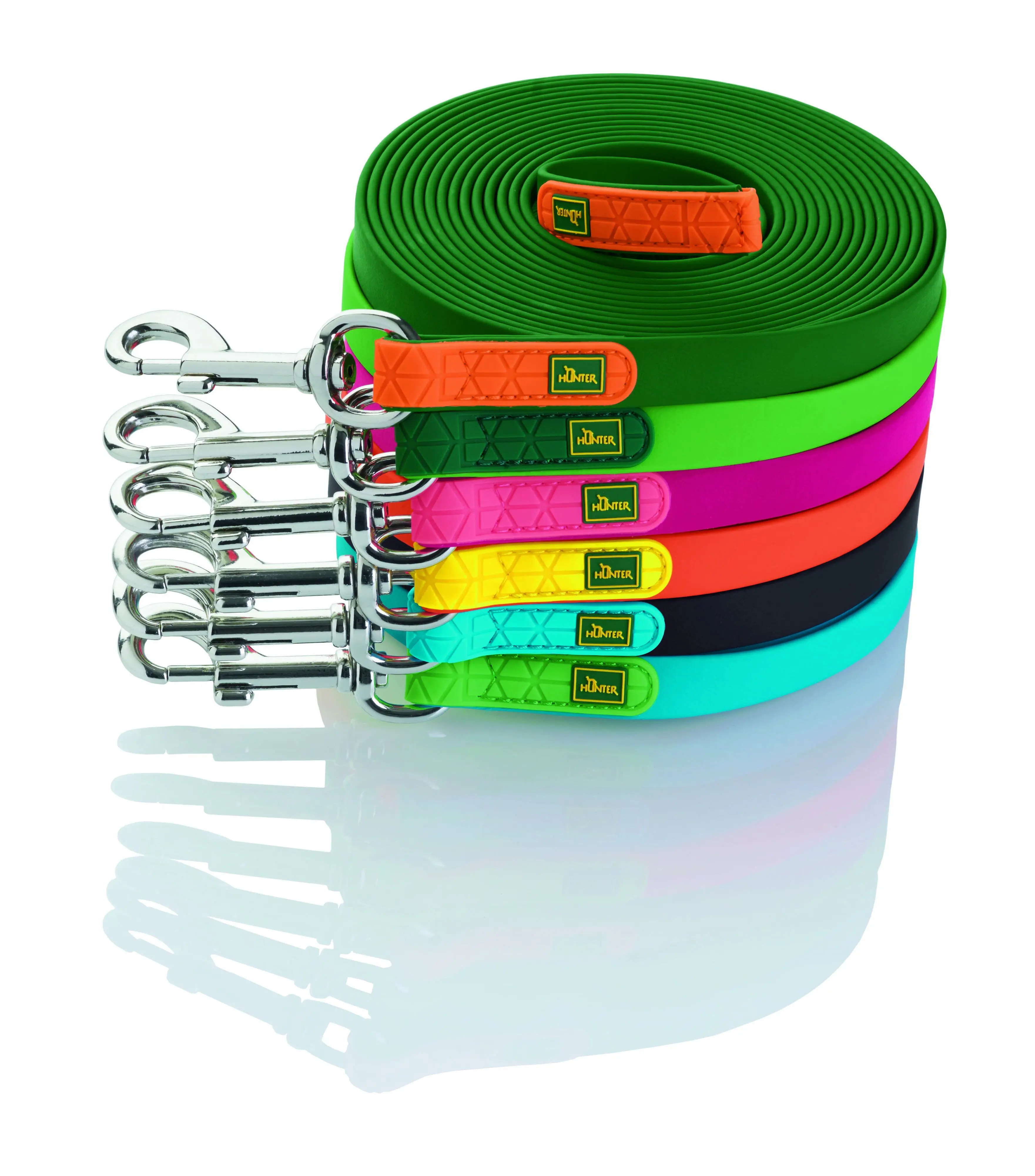 Hunter Schleppleine Hund Convenience 5 m x 1 cm neonorange