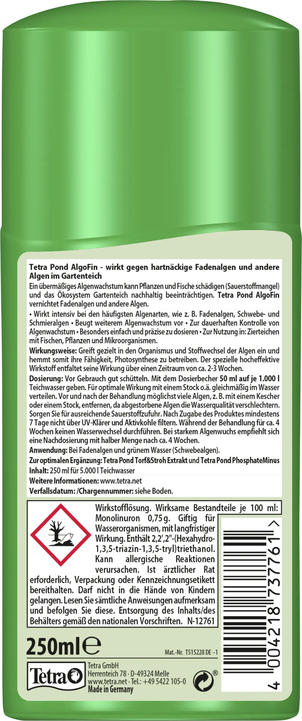 Tetra Pond Algenbekämpfung AlgoFin 250 ml