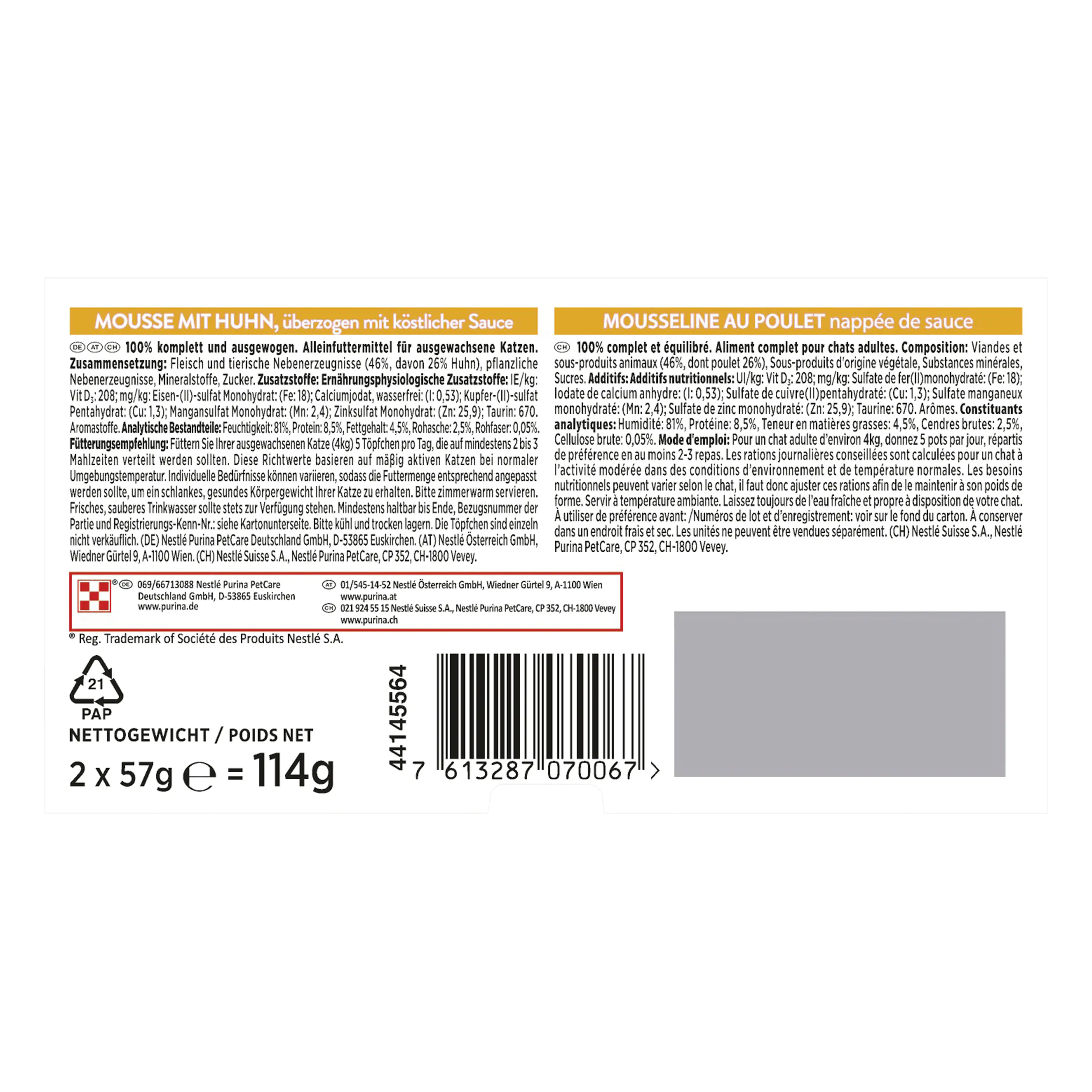 Gourmet Revelations Katzenfutter Mousse mit Huhn 2 x 57 g Gourmet Revelations Katzenfutter Mousse mit Huhn 2 x 57 g