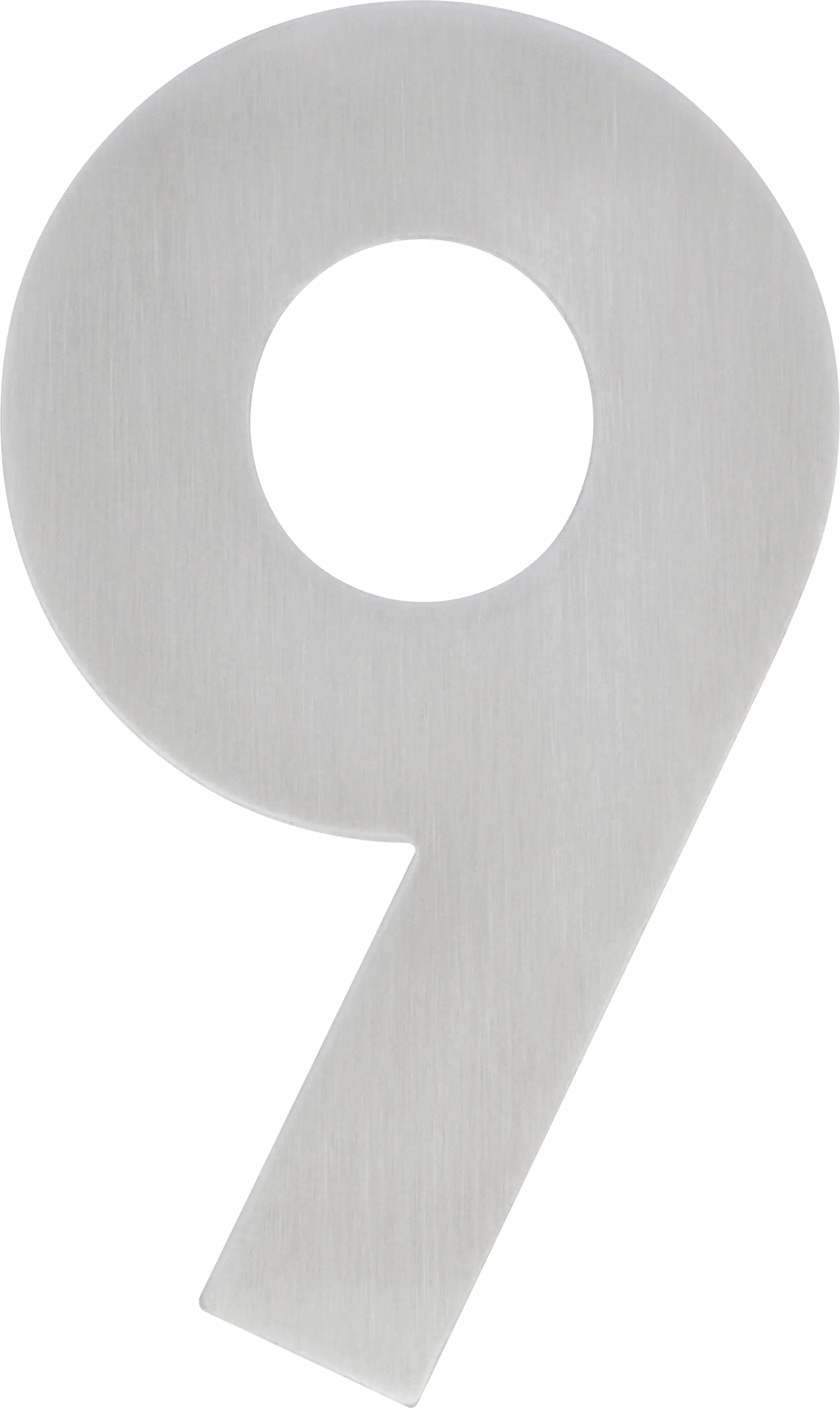 Alpertec Hausnummer 9 Edelstahl