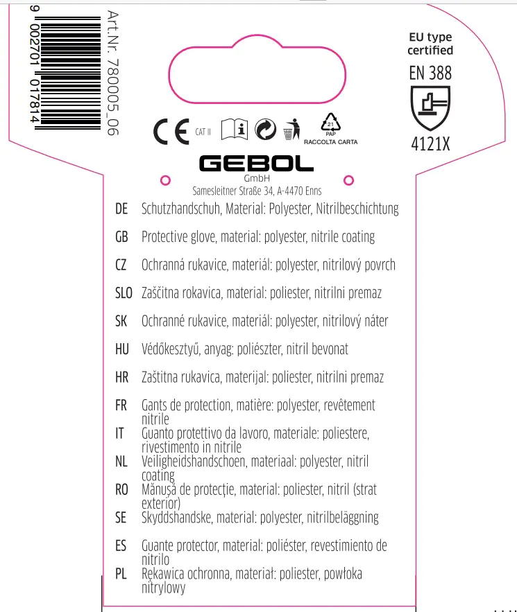 Gebol Handschuh Dahlia  