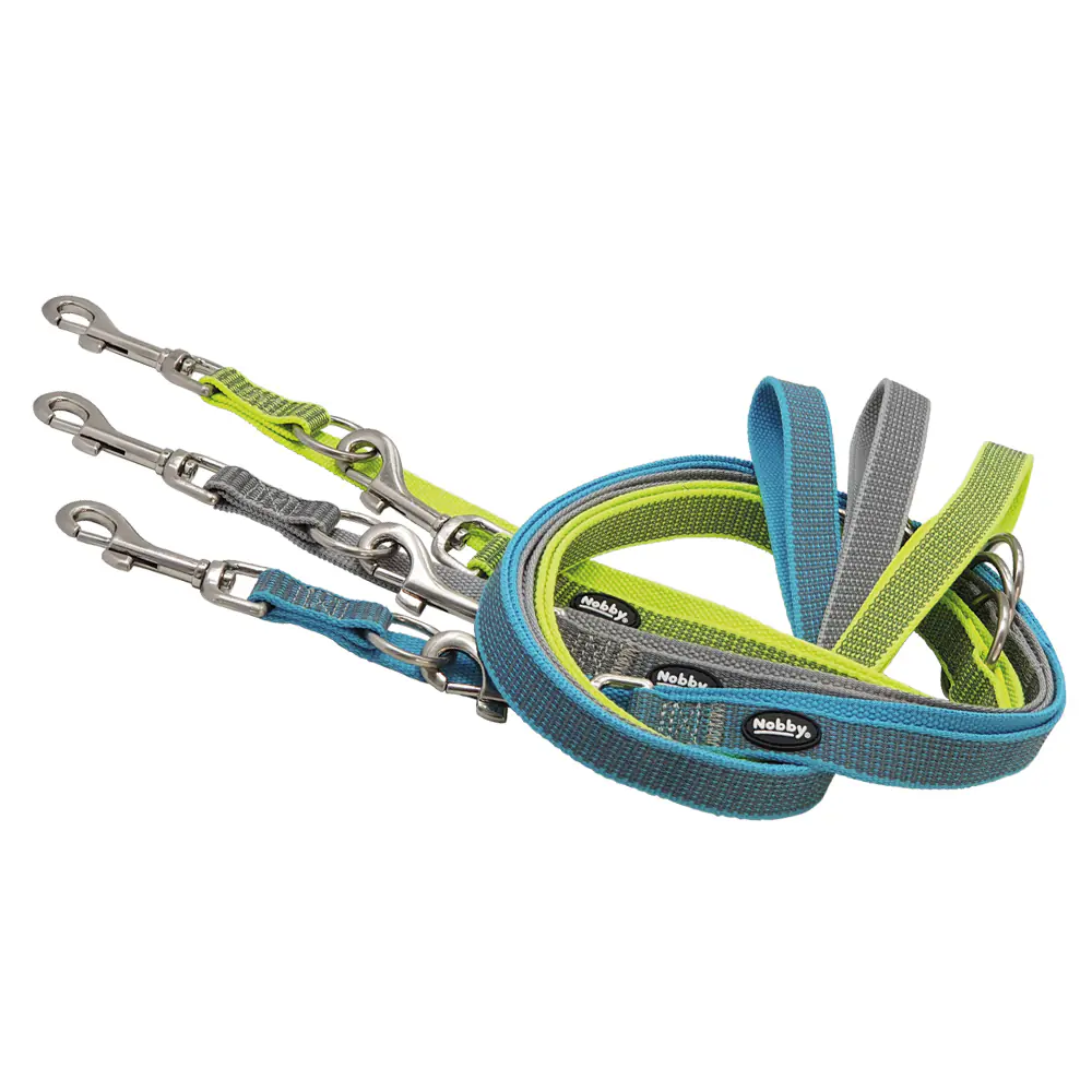 Nobby Führleine Full Reflect hellblau L-XL