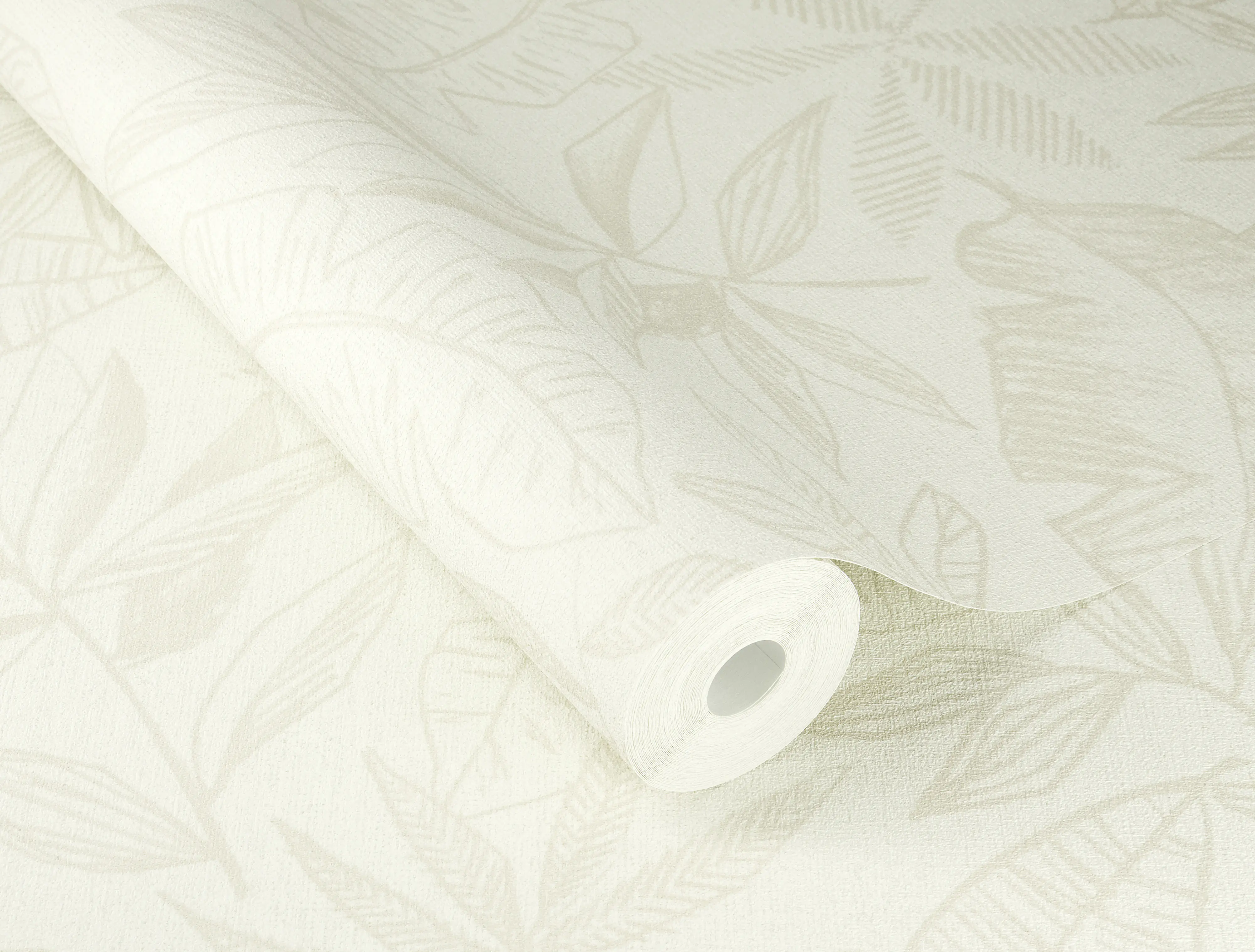 Schöner Wohnen Vliestapete Blätter beige sand 10,05 x 0,53 m Schöner Wohnen Vliestapete Blätter beige sand 10,05 x 0,53 m
