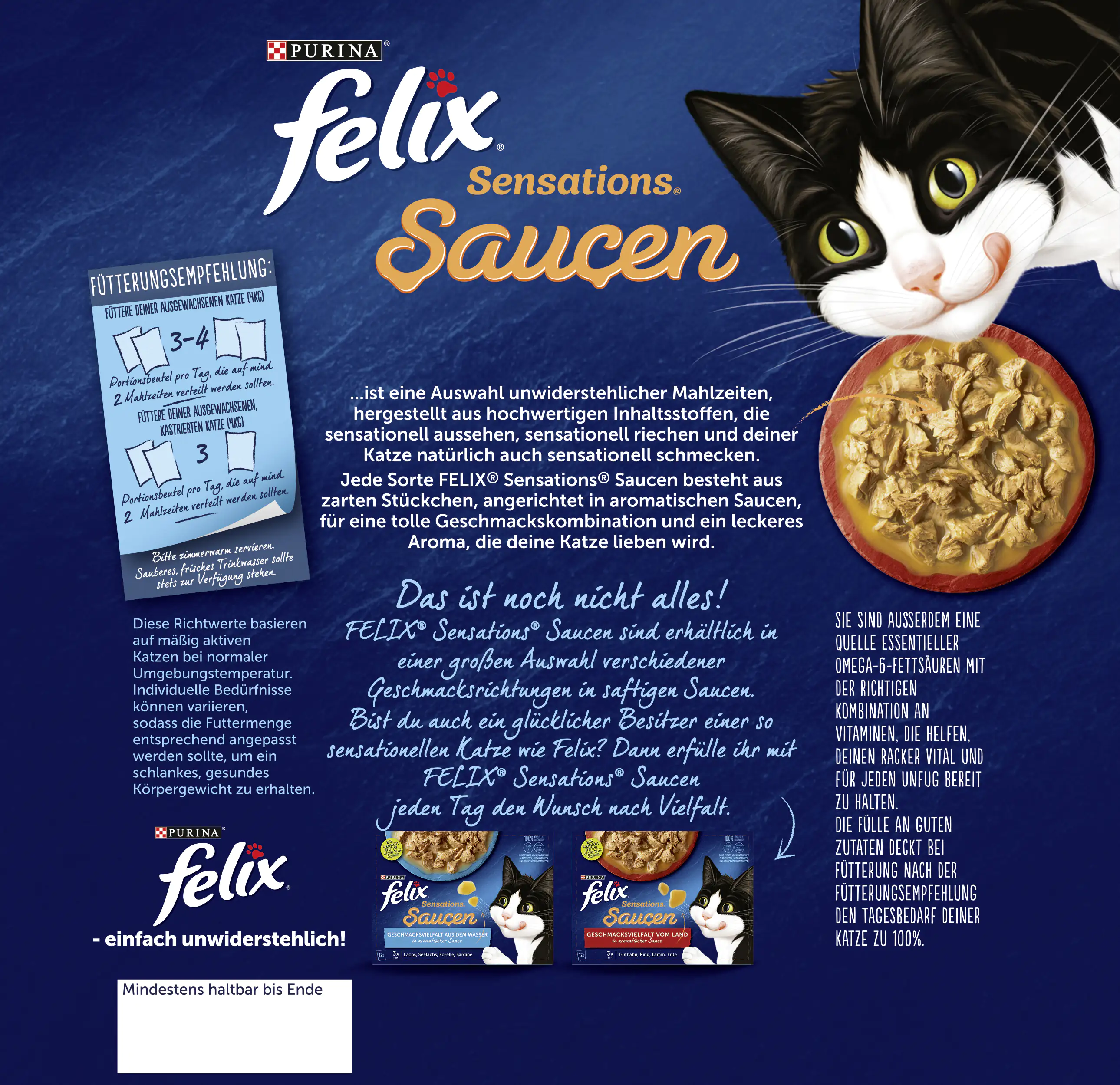 Felix Sensations Saucen Geschmacksvielfalt vom Land 24x 85g
