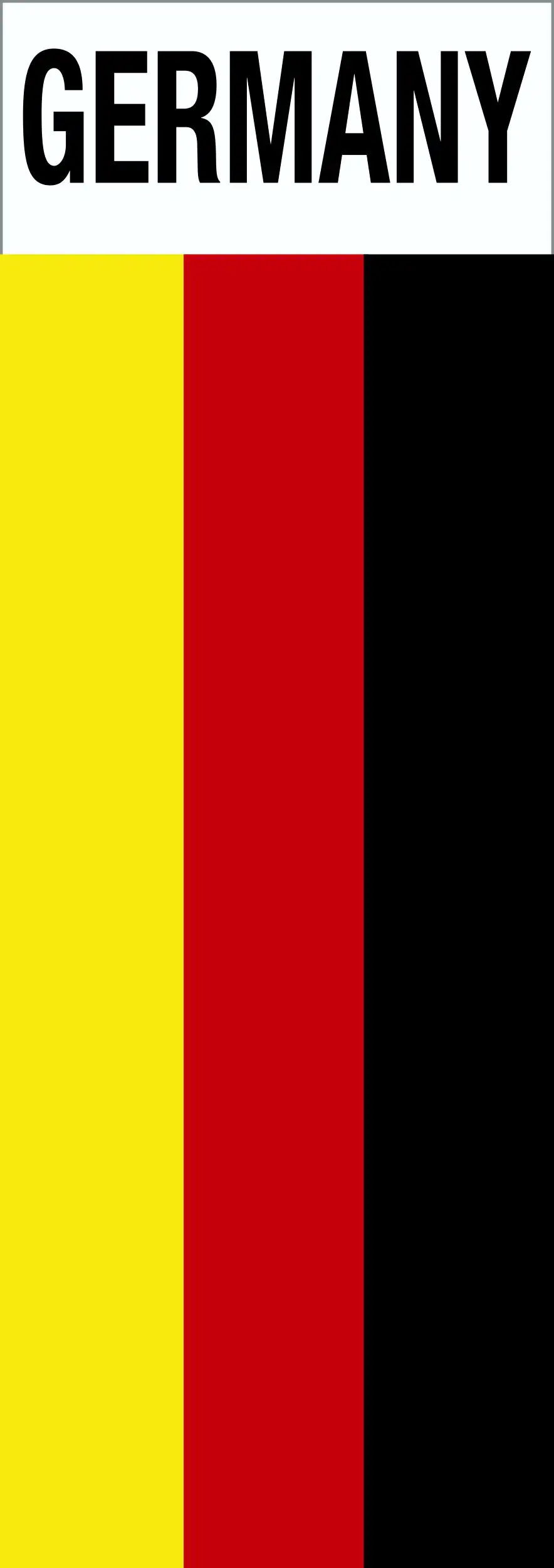 Hermann Schütz Aufkleber Flagge mit Schriftzug Germany 110x40mm